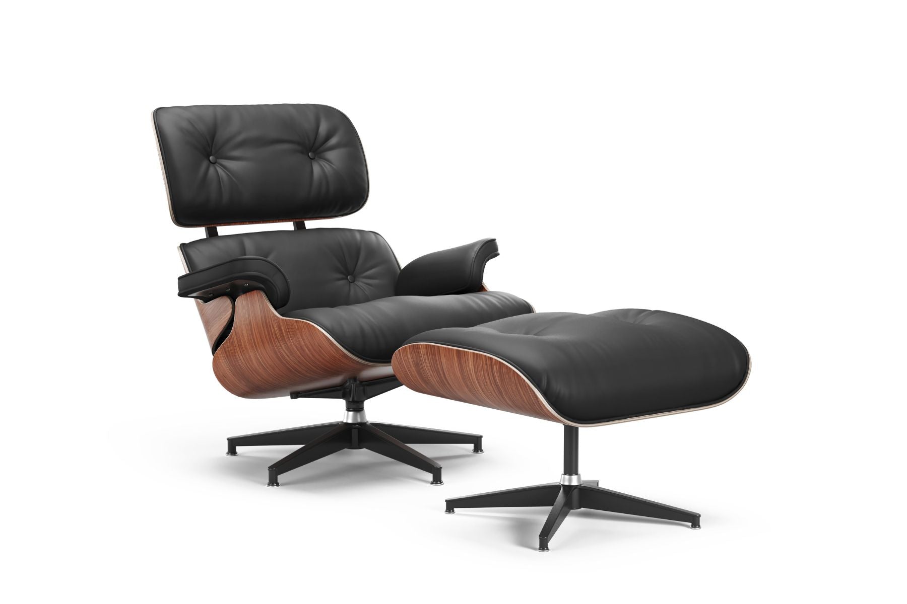 Aria Leather Lounge Chair & Ottoman