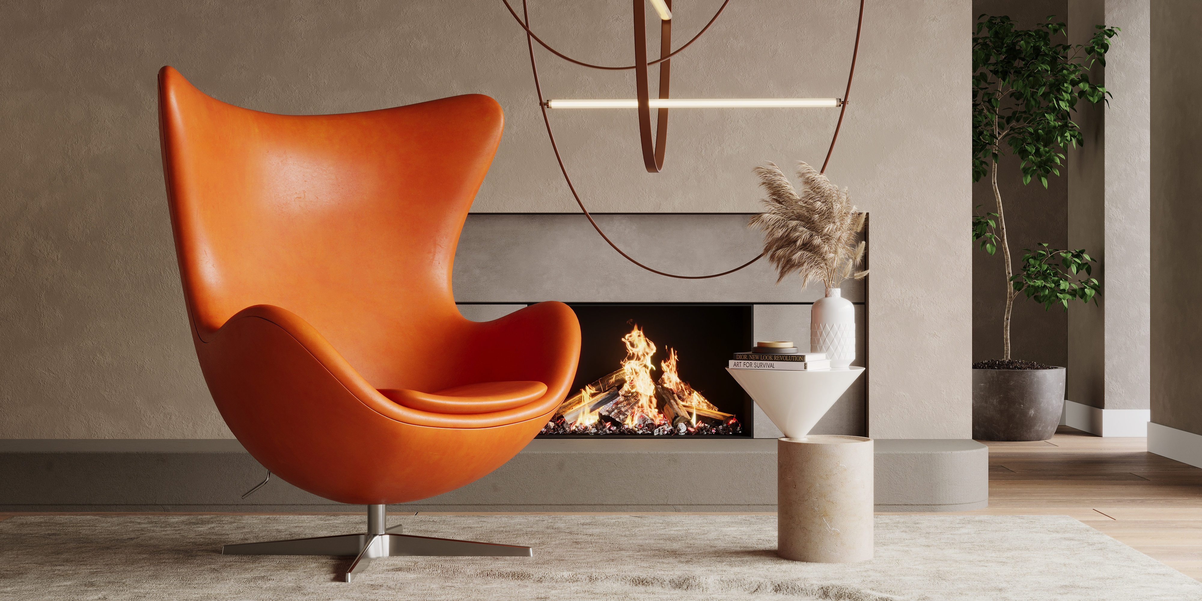 Aalto Leather Lounge Chair