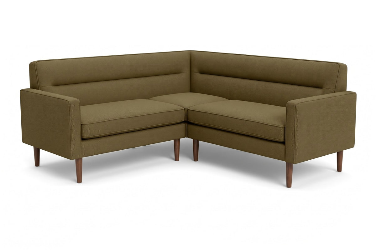 Cabourg Olive Corner Sectional on white