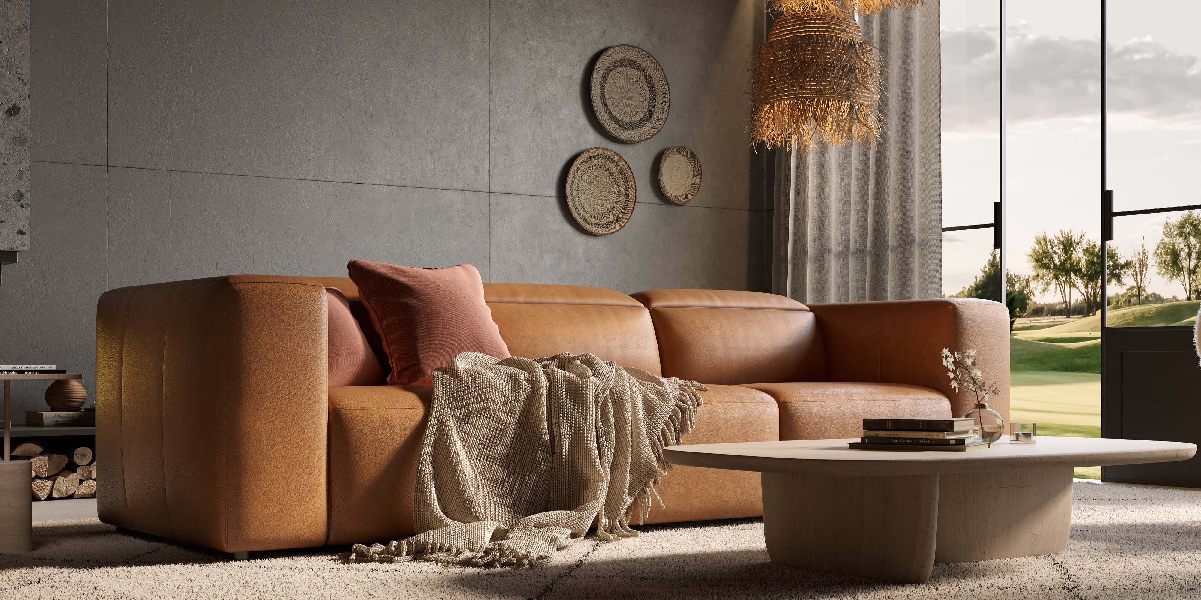 Chaumet Leather Power Reclining Sofa