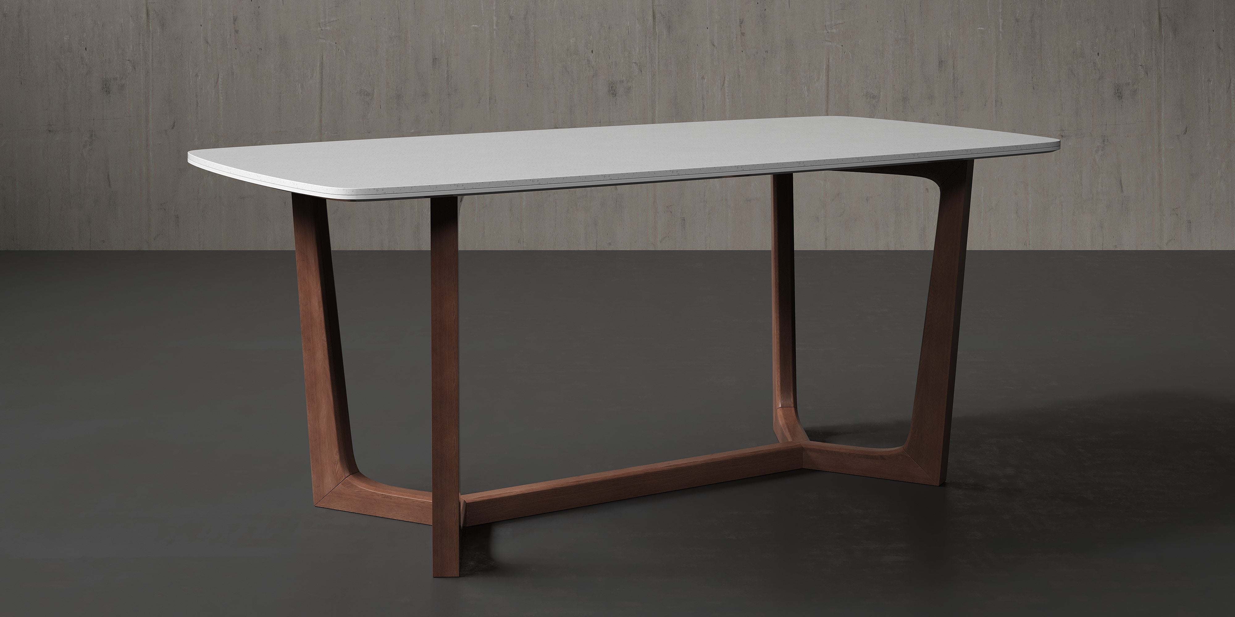 Clemente Quartz Dining Table – Modern Elegance, Unmatched Durability