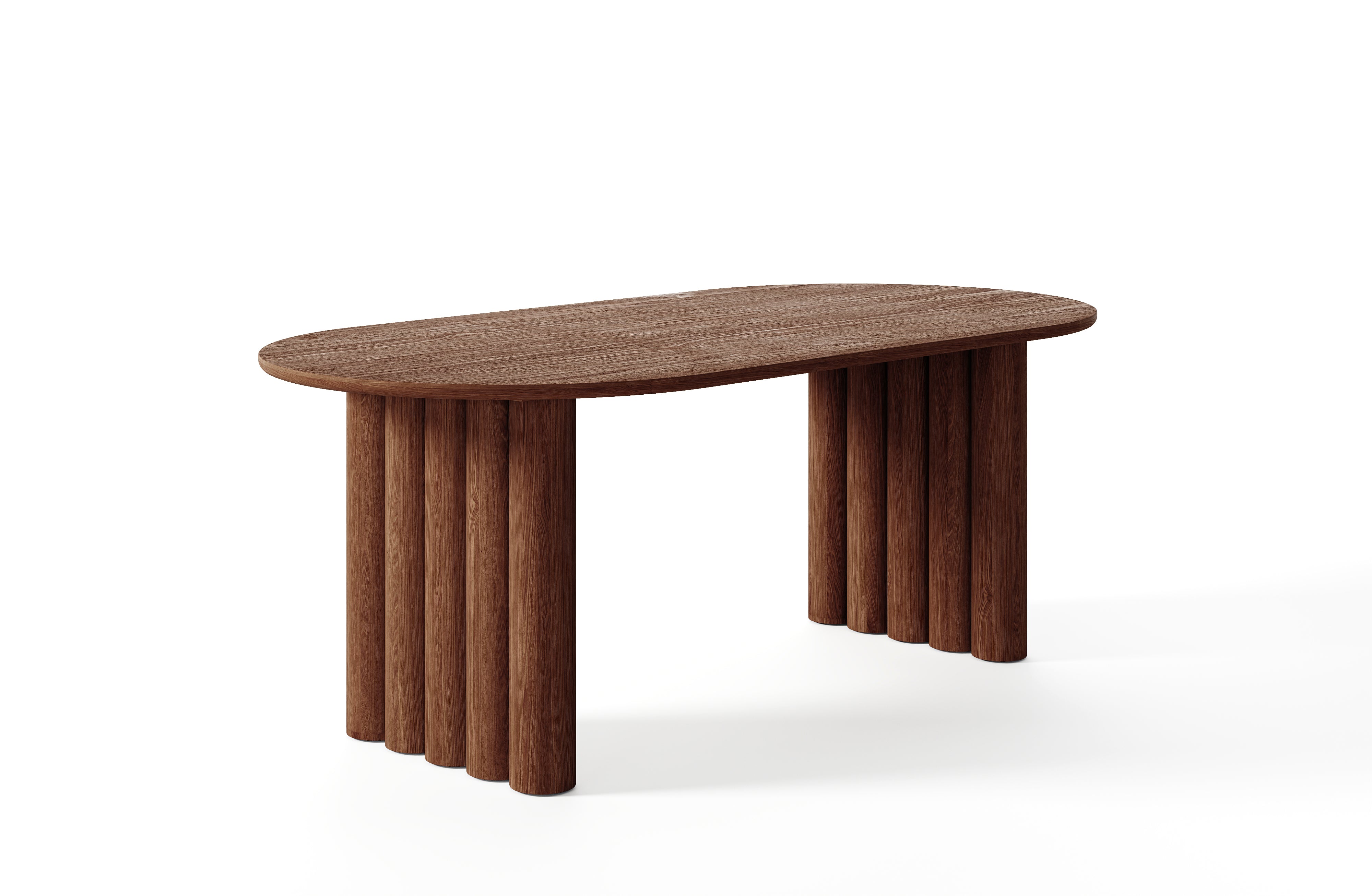 Etienne Hickory Wood Dining Table – Sustainably Crafted Heirloom Elegance