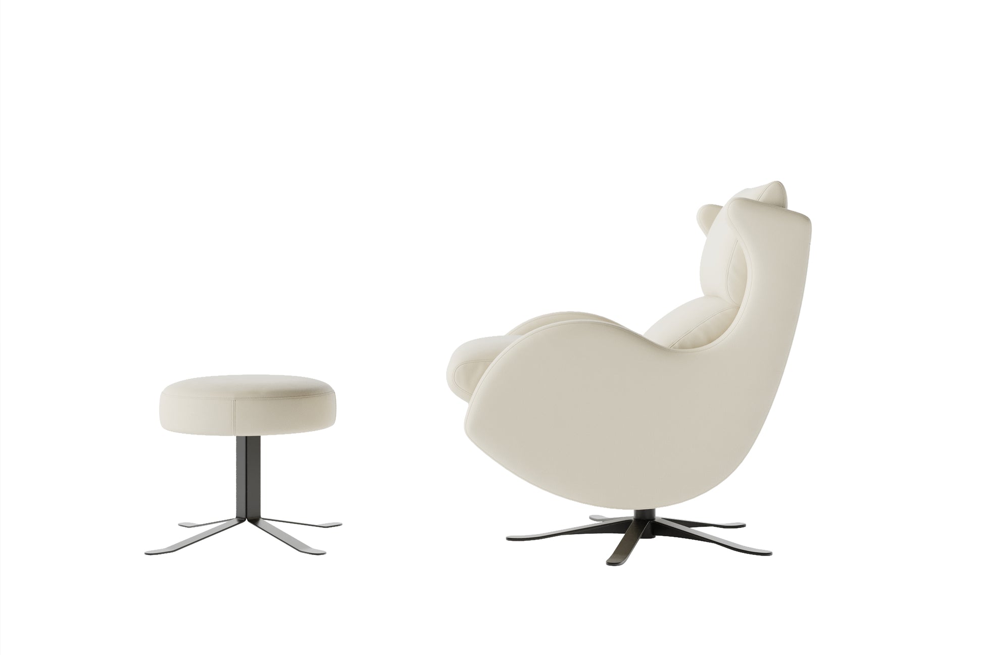 Emmett Nordic Hygge™ Leather Accent Chair & Ottoman