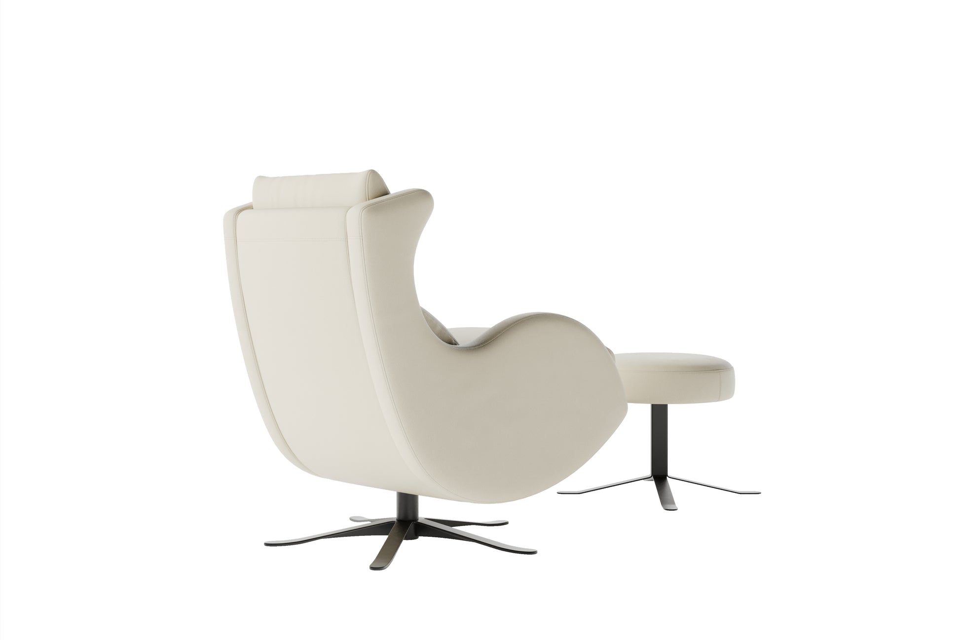Emmett Nordic Hygge™ Leather Accent Chair & Ottoman