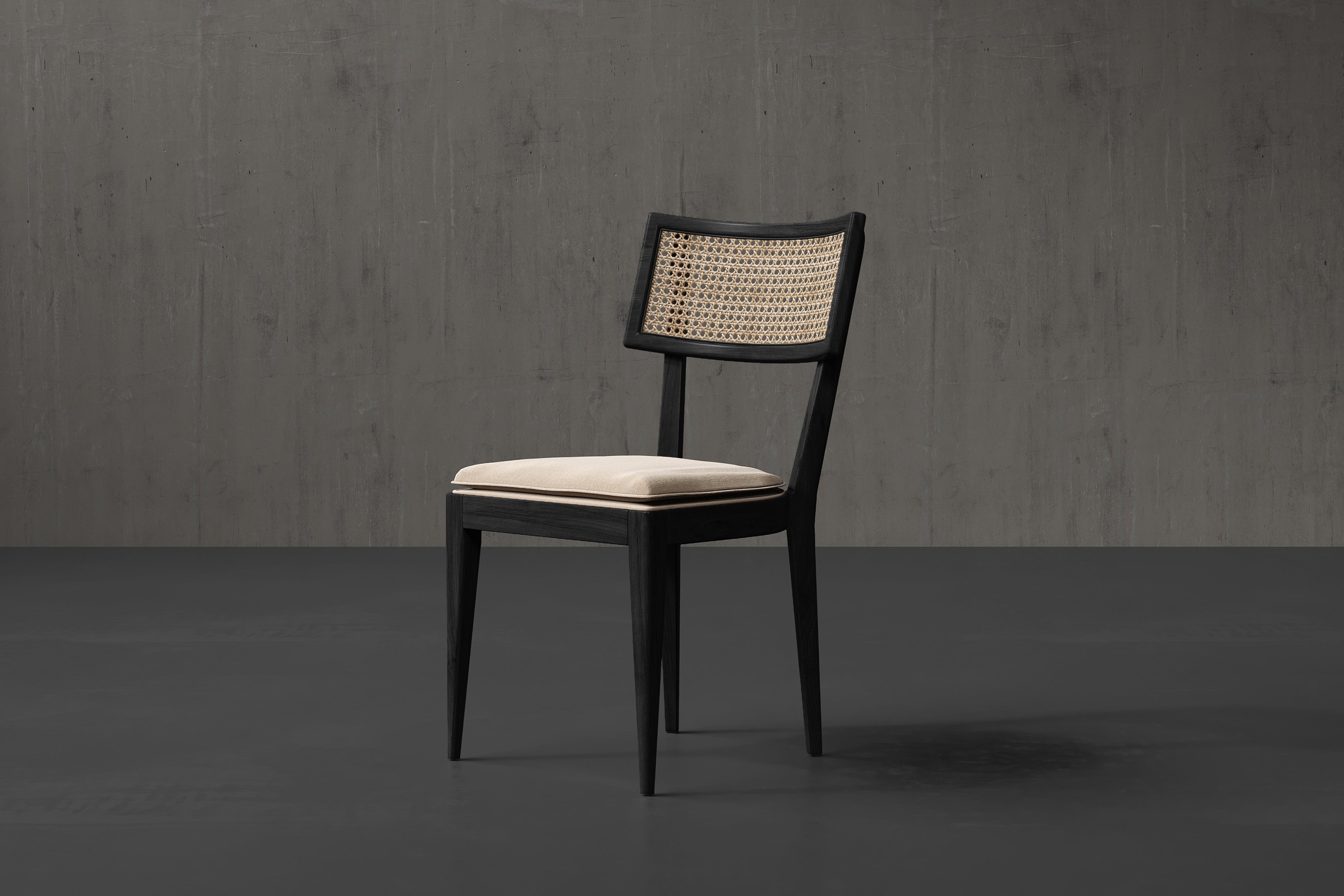 Blanchet Woven Cane Dining Chair, Set of 2