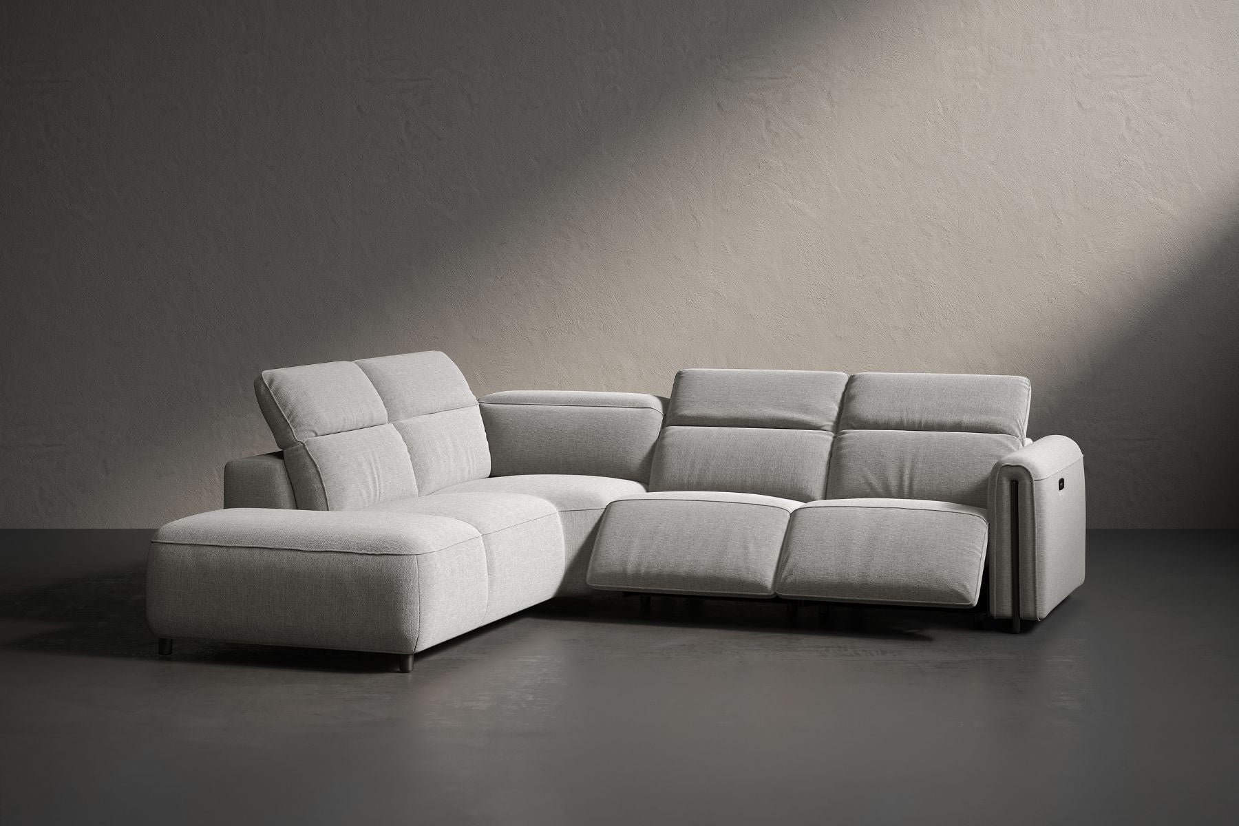Ricci Cloud Fabric Recliner Sectional Sofa– Luxury Meets Smart Comfort
