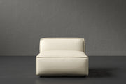 Allodi Full-aniline Leather Armless Sofa Module with Feather-Filled
