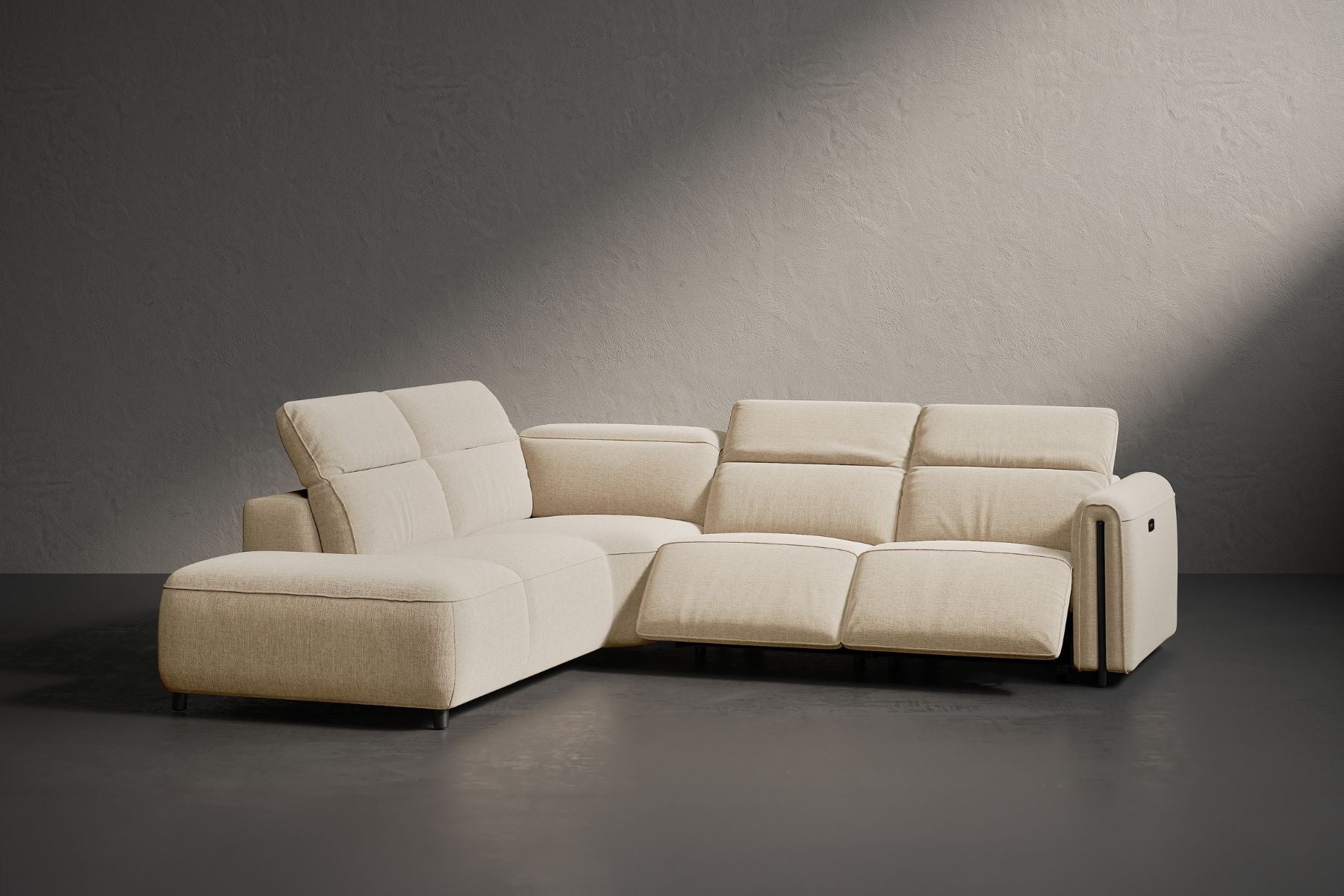 Ricci Cloud Fabric Recliner Sectional Sofa– Luxury Meets Smart Comfort