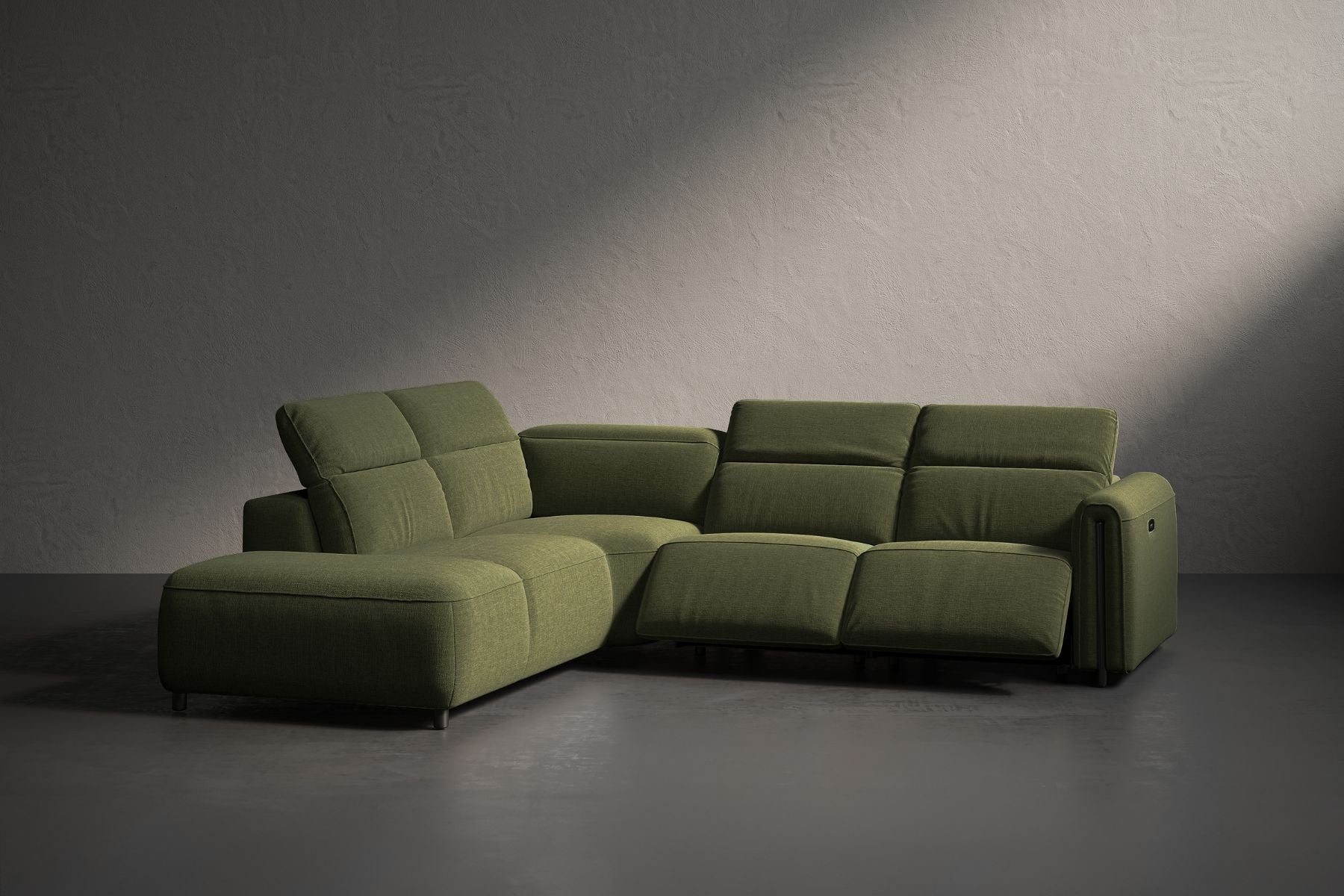 Ricci Cloud Fabric Recliner Sectional Sofa– Luxury Meets Smart Comfort
