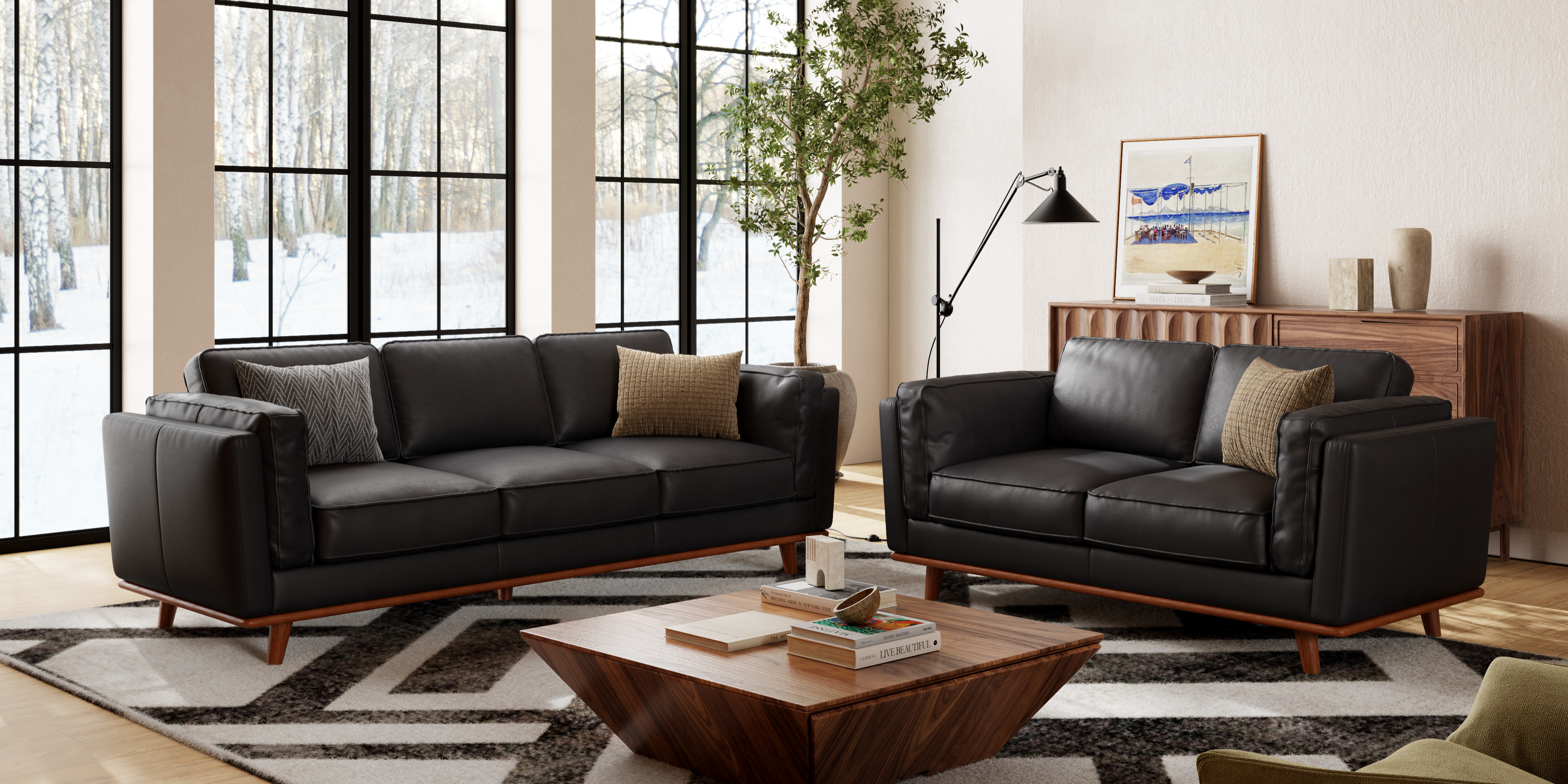 Maestro 3 Seater Leather Sofa