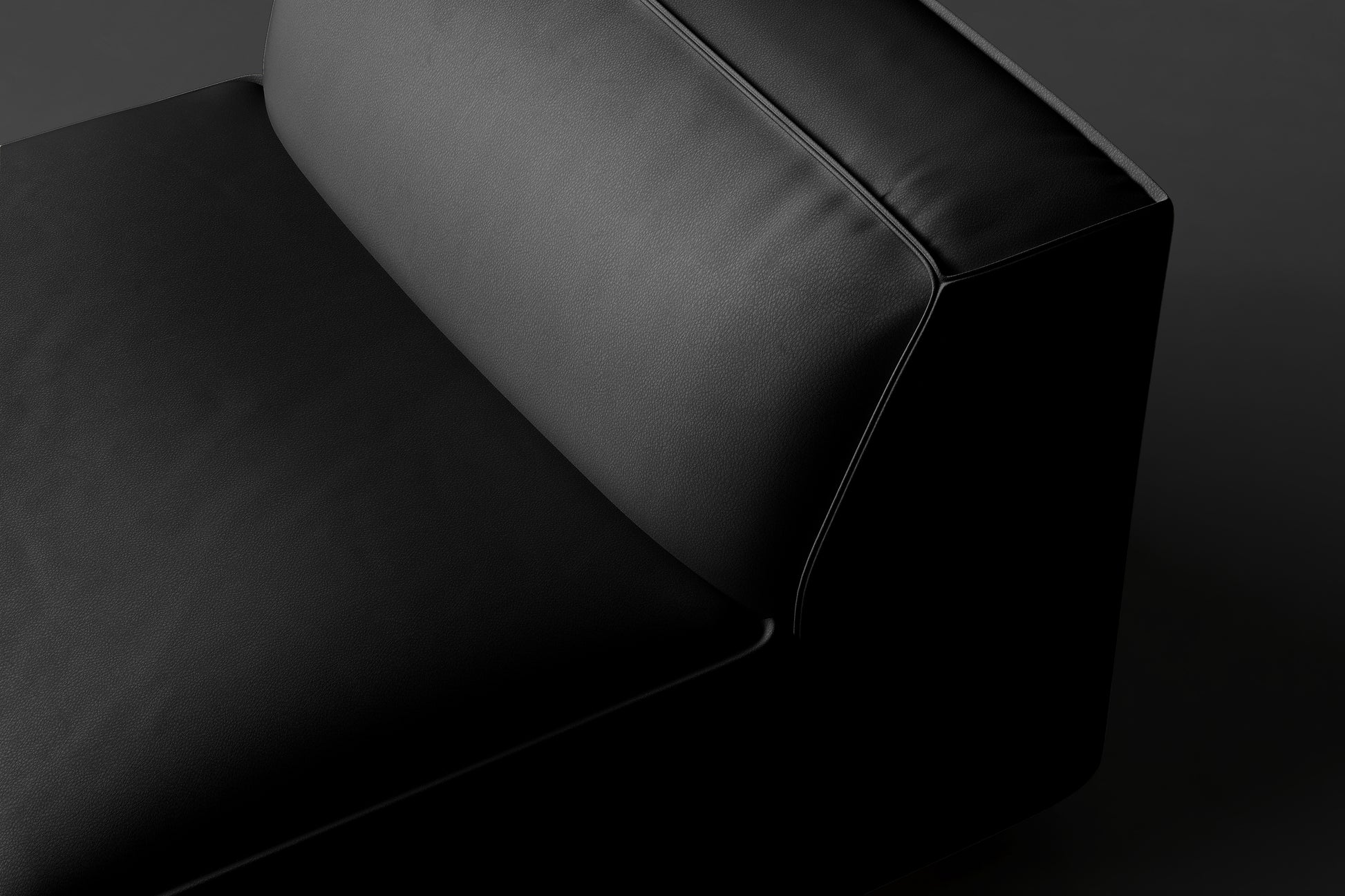 Allodi Full-aniline Leather Armless Sofa Module with Feather-Filled
