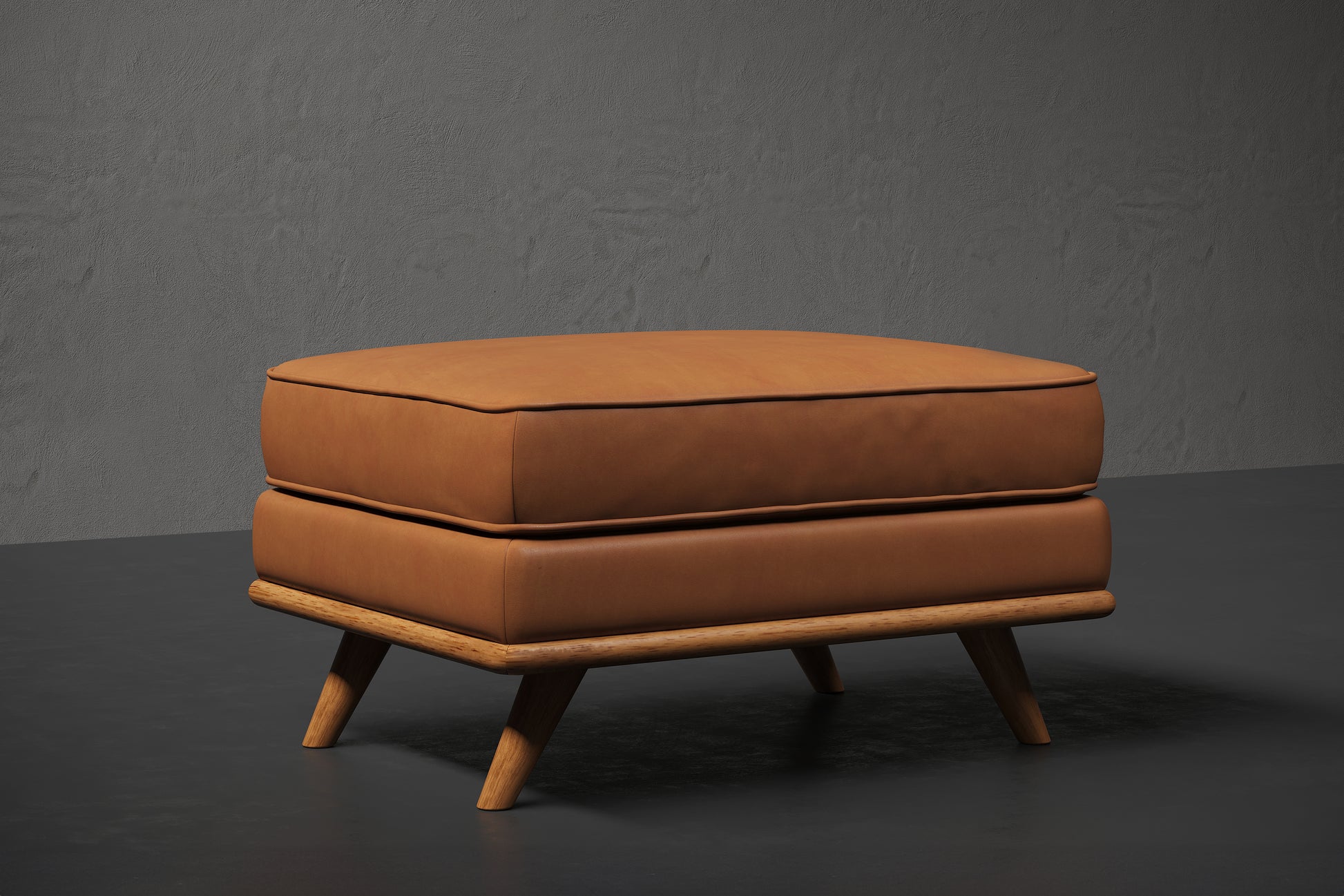 Maestro Leather 31" Ottoman