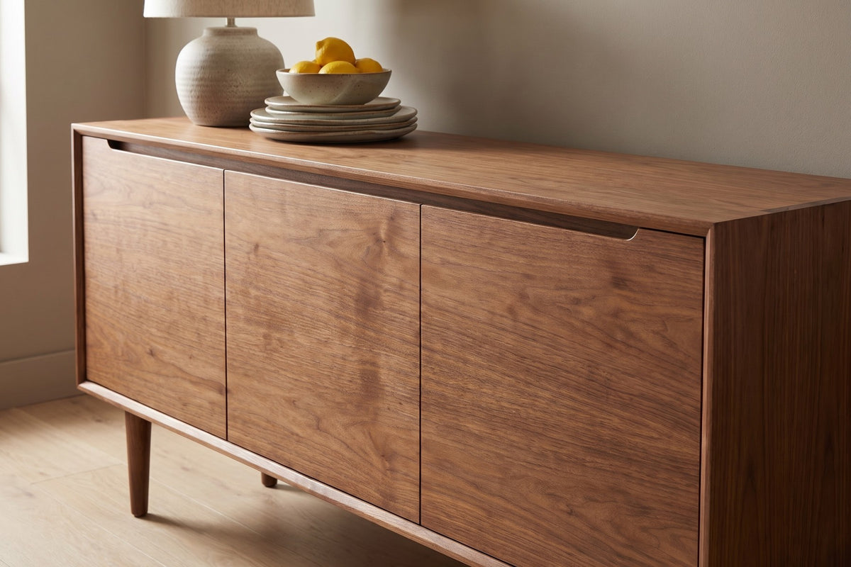 Quimper Walnut Sideboard detail