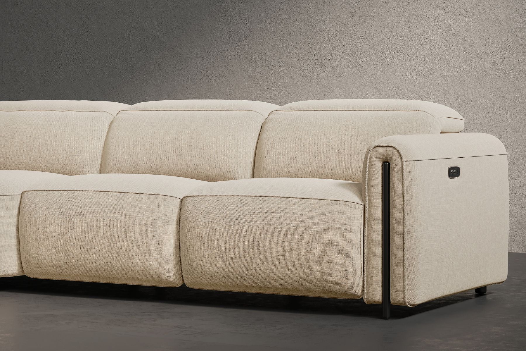 Ricci Cloud Fabric Recliner Sectional Sofa– Luxury Meets Smart Comfort