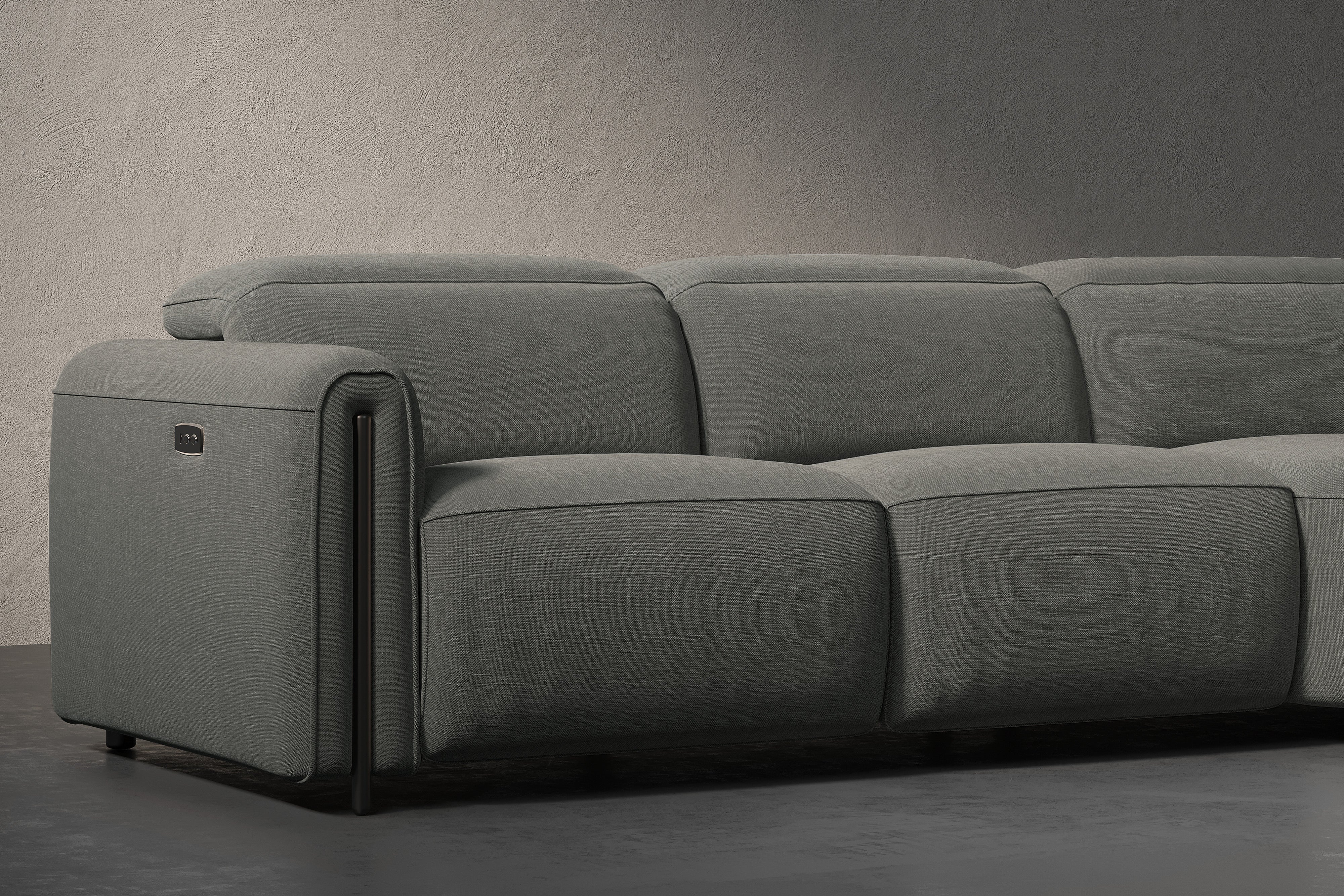 Ricci Cloud Fabric Recliner Sectional Sofa– Luxury Meets Smart Comfort