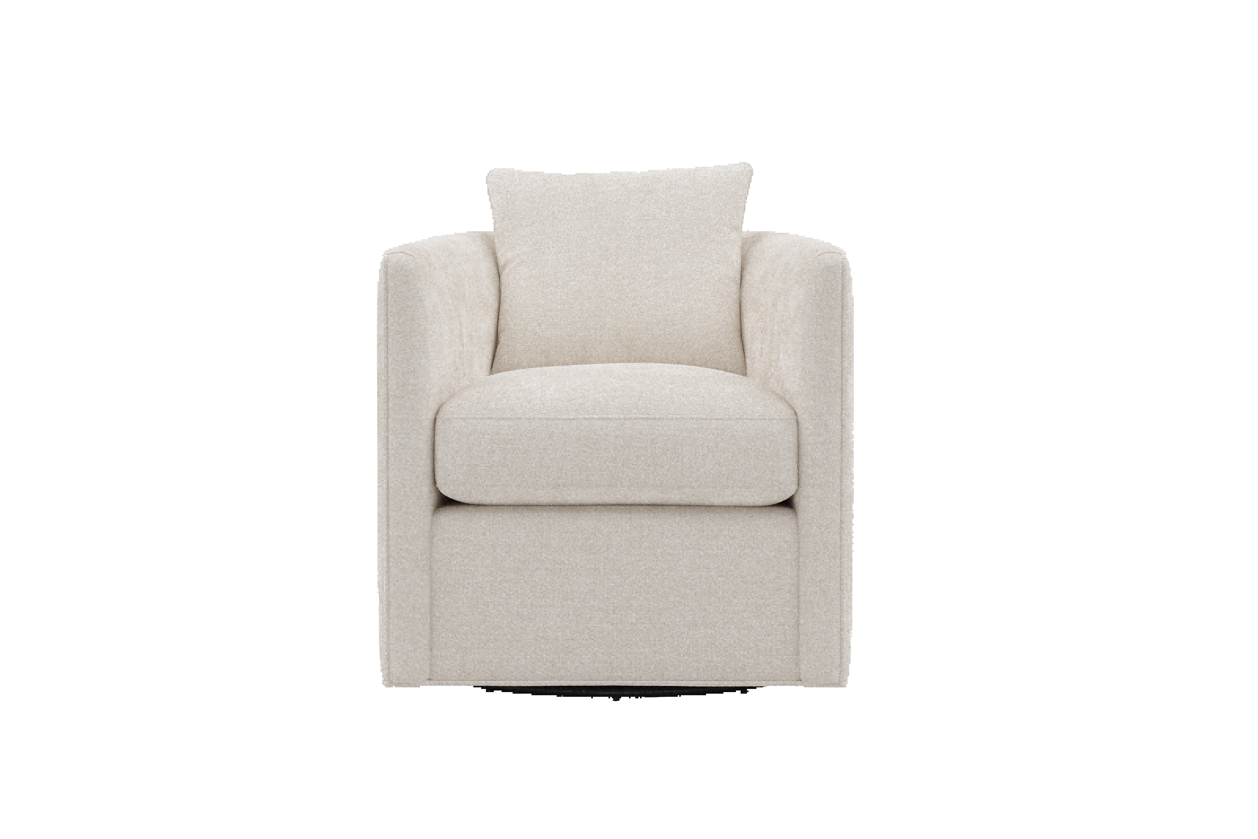 Accola Fabric Swivel Chair Beige 04