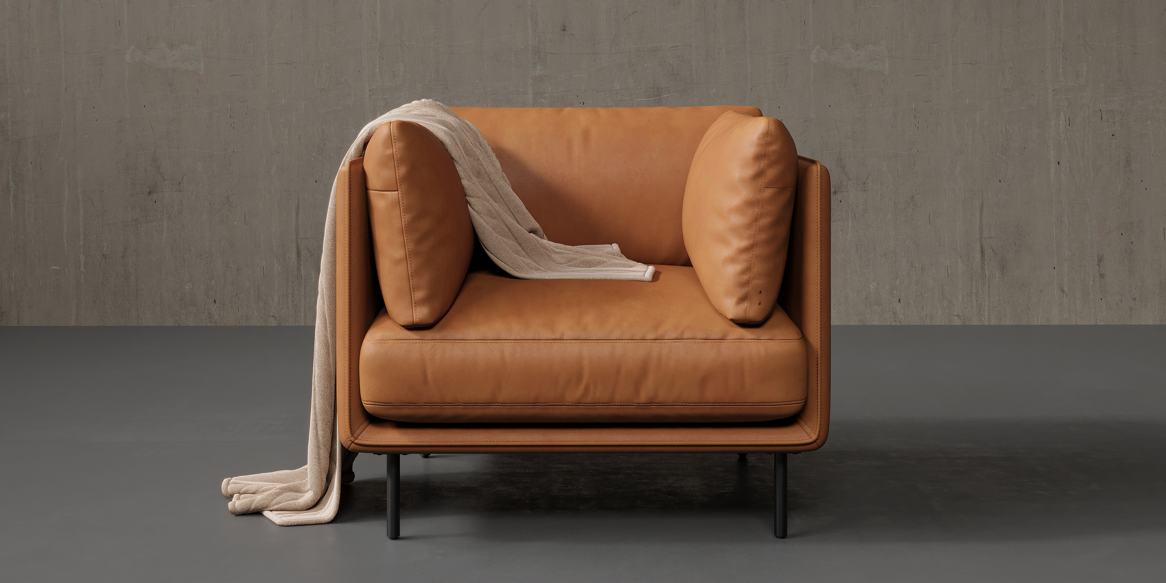 Tristan Leather Accent Chair