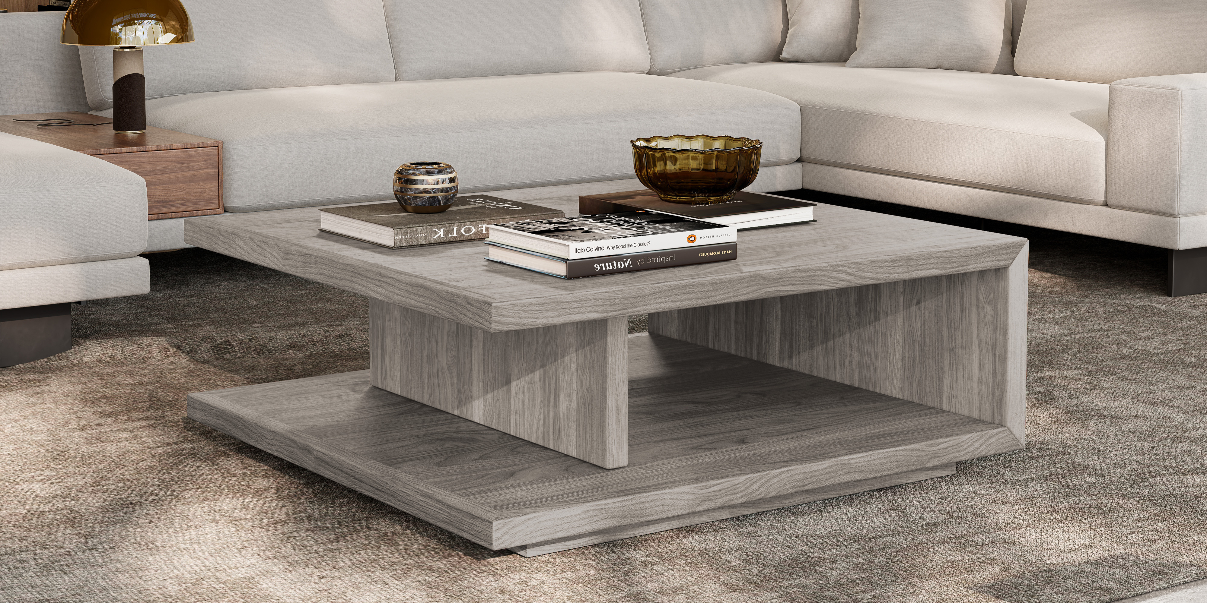 Muri solid and veneered wood Coffee Table & Storage Design