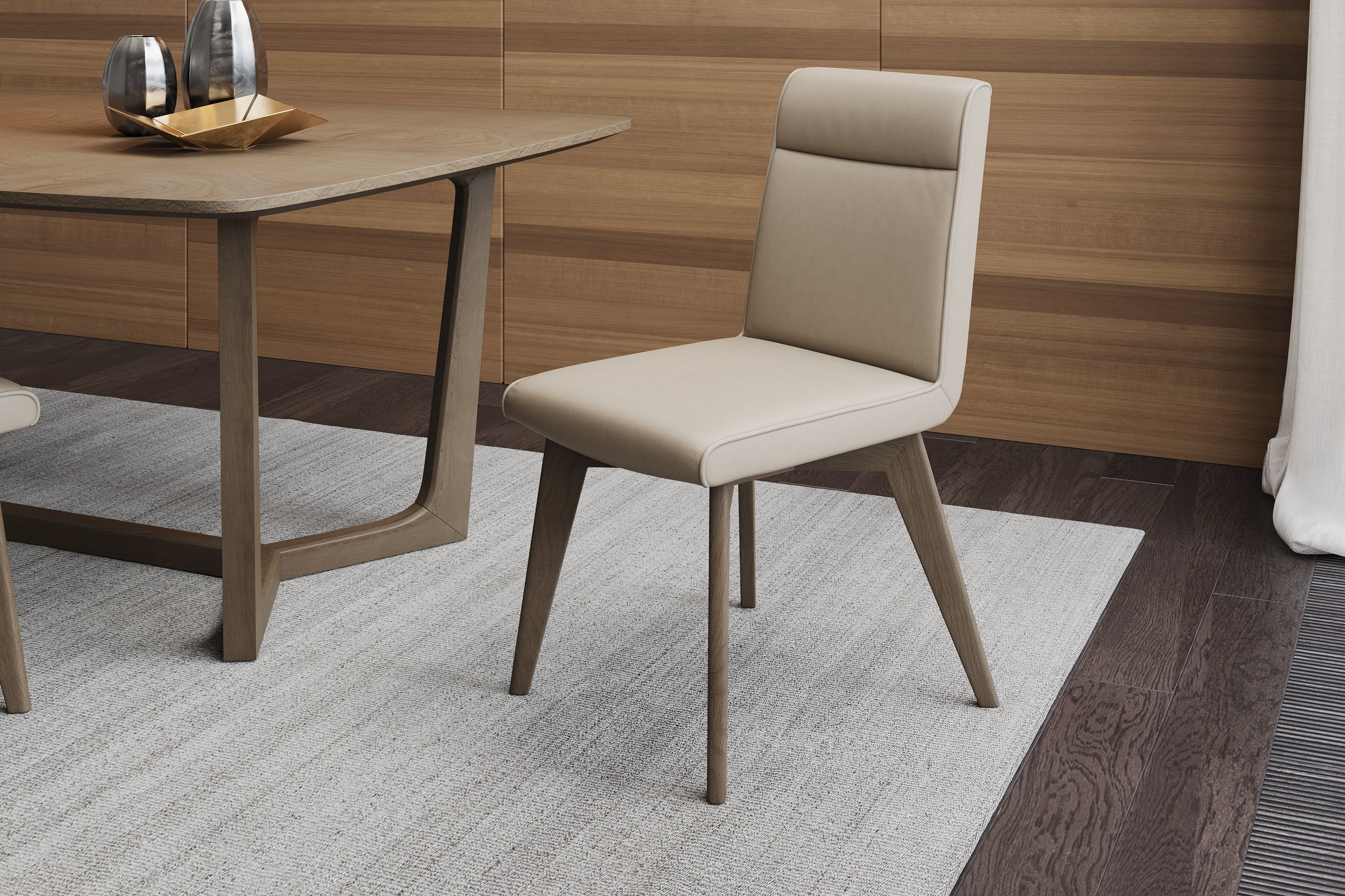 Badeaux Leather Dining Chair, Set of 2