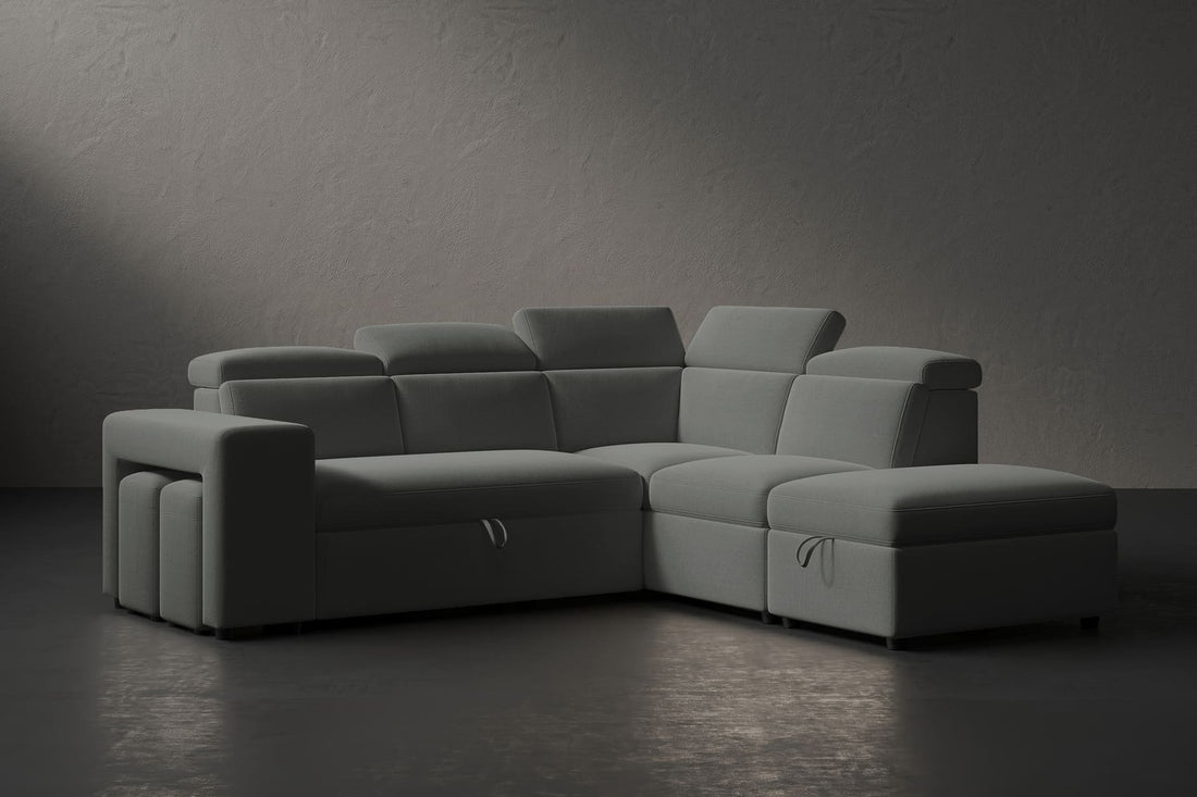Archambeau Fabric Sectional Sofa Bed with hidden storage