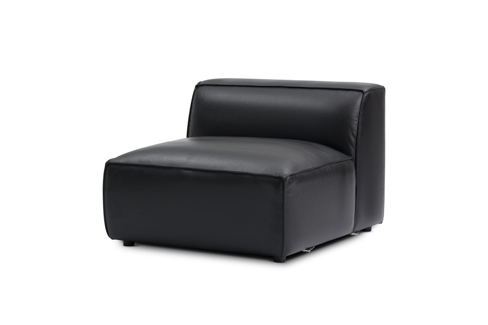 Allodi Full-aniline Leather Armless Sofa Module with Feather-Filled