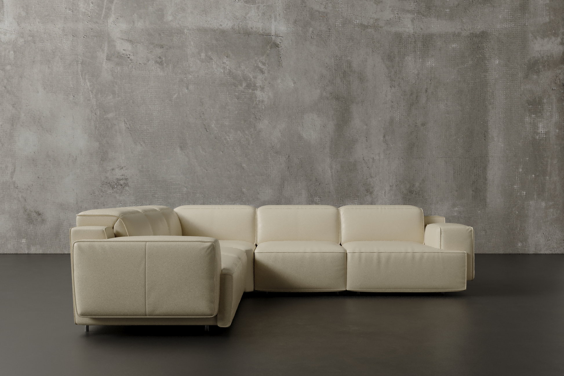 Bain 109" Leather L-Shape Corner Reclining Sofa