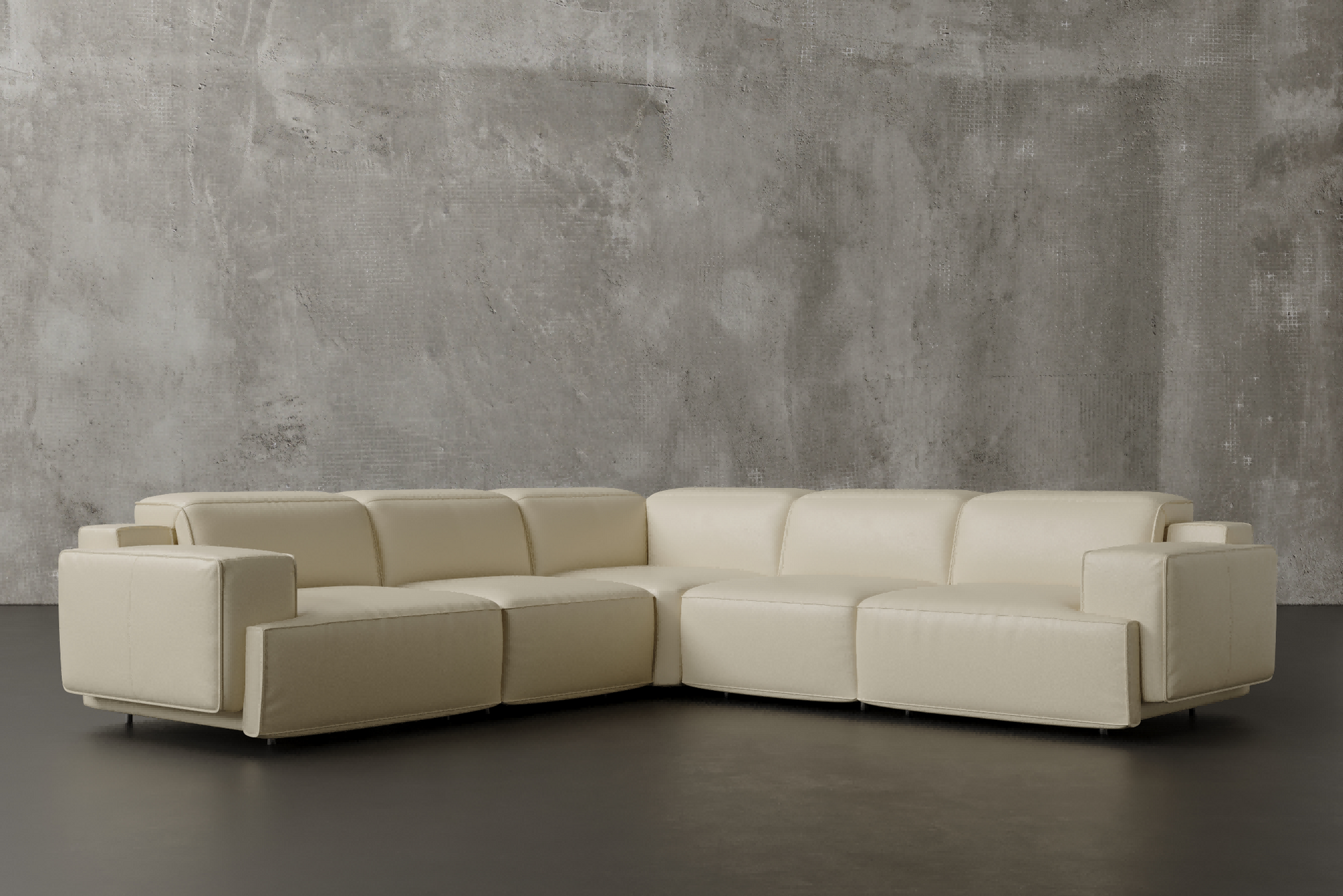 Bain 109" Leather L-Shape Corner Reclining Sofa