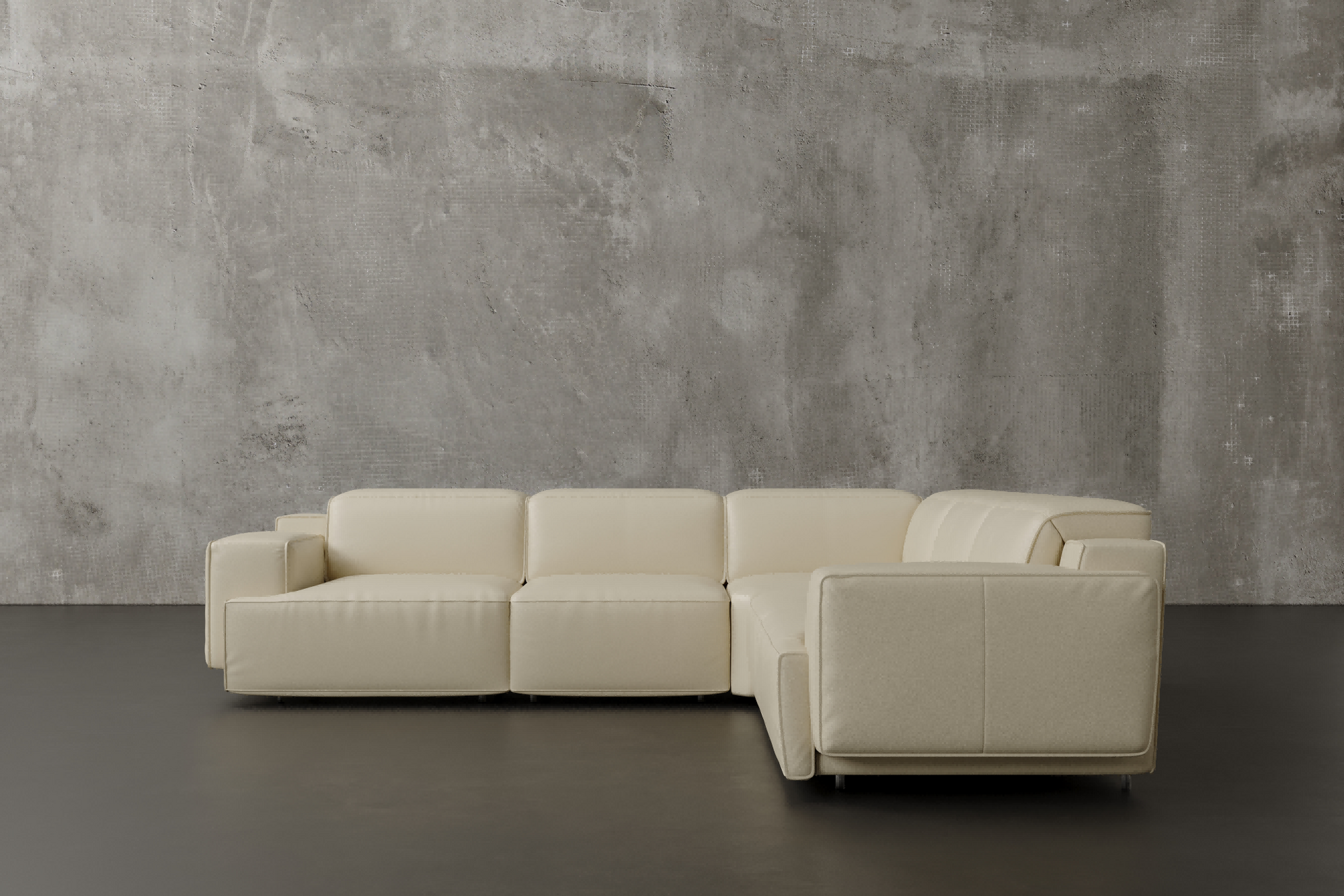 Bain 109" Leather L-Shape Corner Reclining Sofa