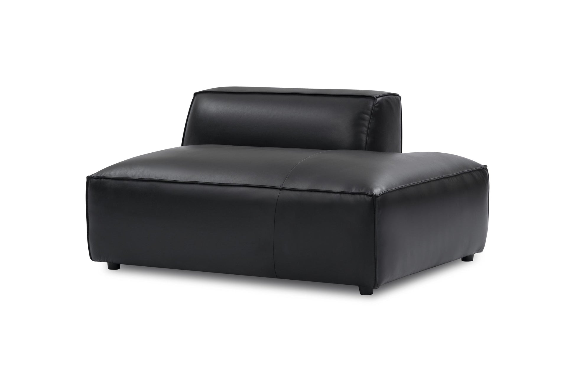 Allodi Full-aniline Leather Right Open-End Sofa Module with Feather-Filled