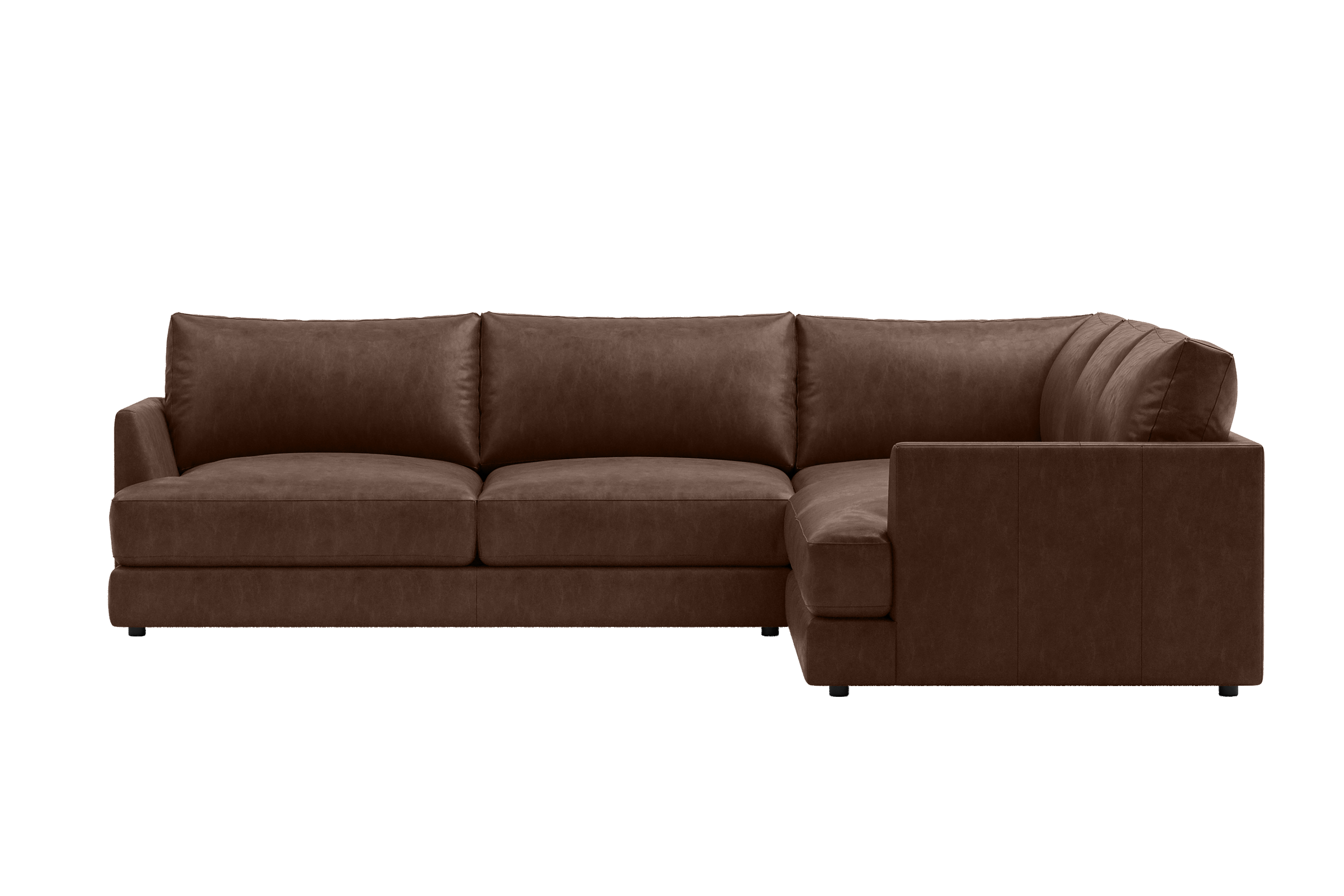 Vidal Leather L-Shape Corner Sofa