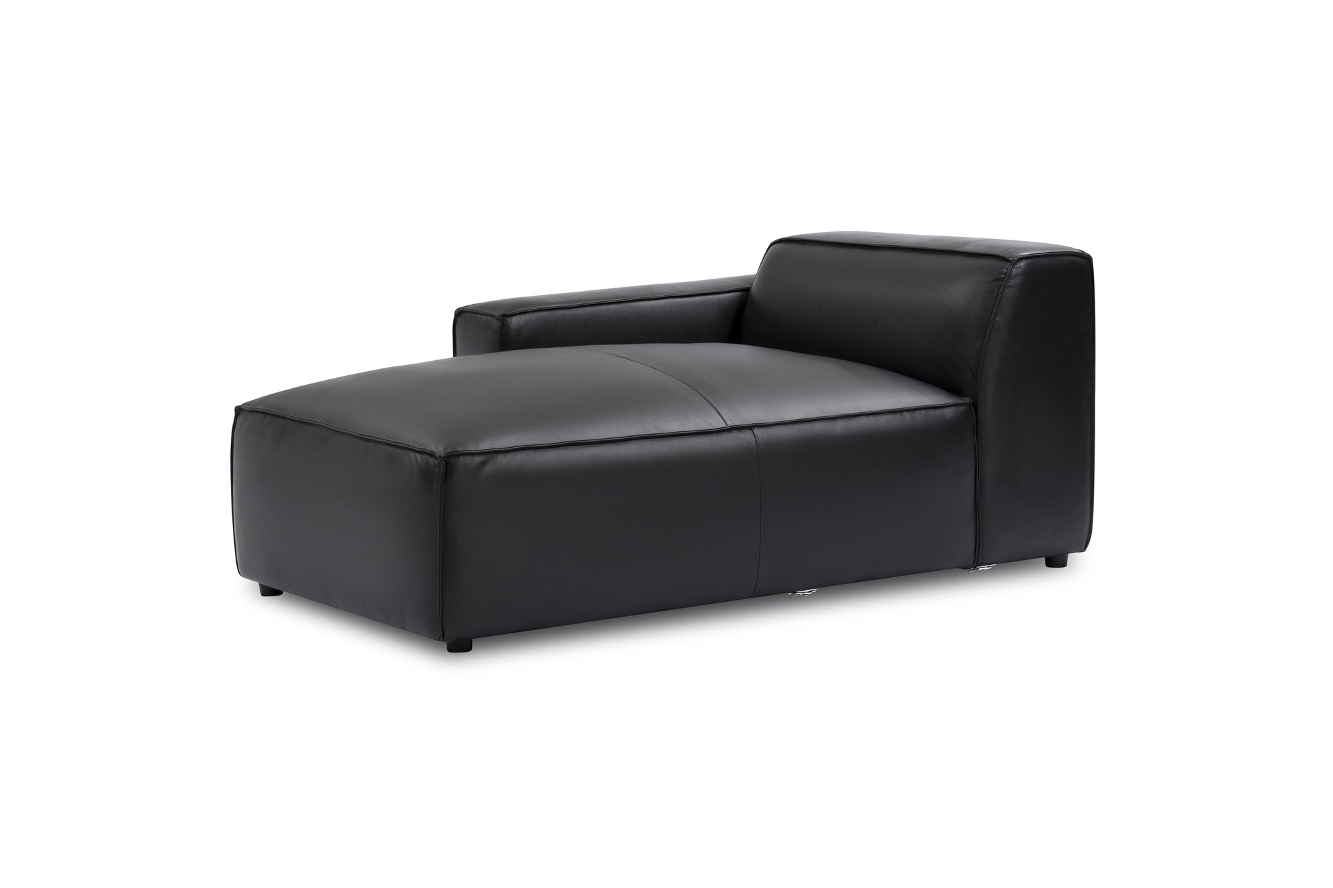 Allodi Full-aniline Leather Left Chaise Sofa Module with Feather-Filled
