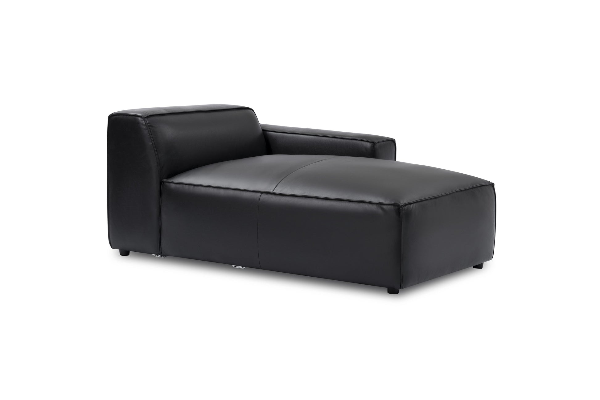 Allodi Full-aniline Leather Right Chaise Sofa Module with Feather-Filled