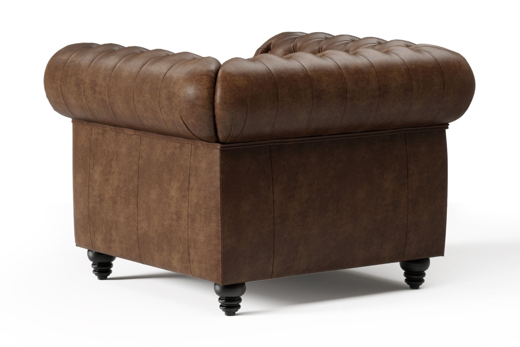 Figaro Chesterfield Leather Accent Chair