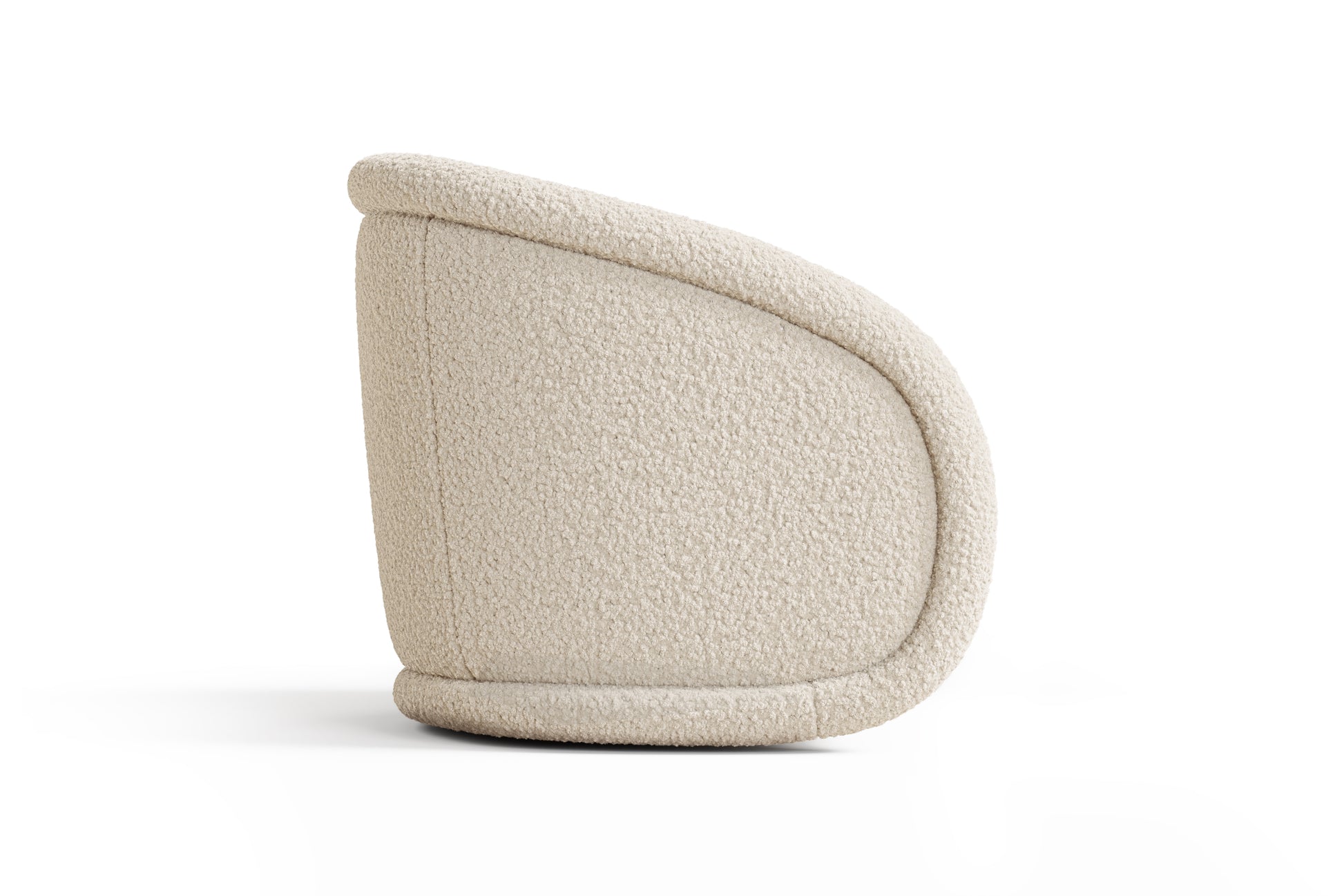 Auclair Bouclé Fabric 360° Swivel Chair