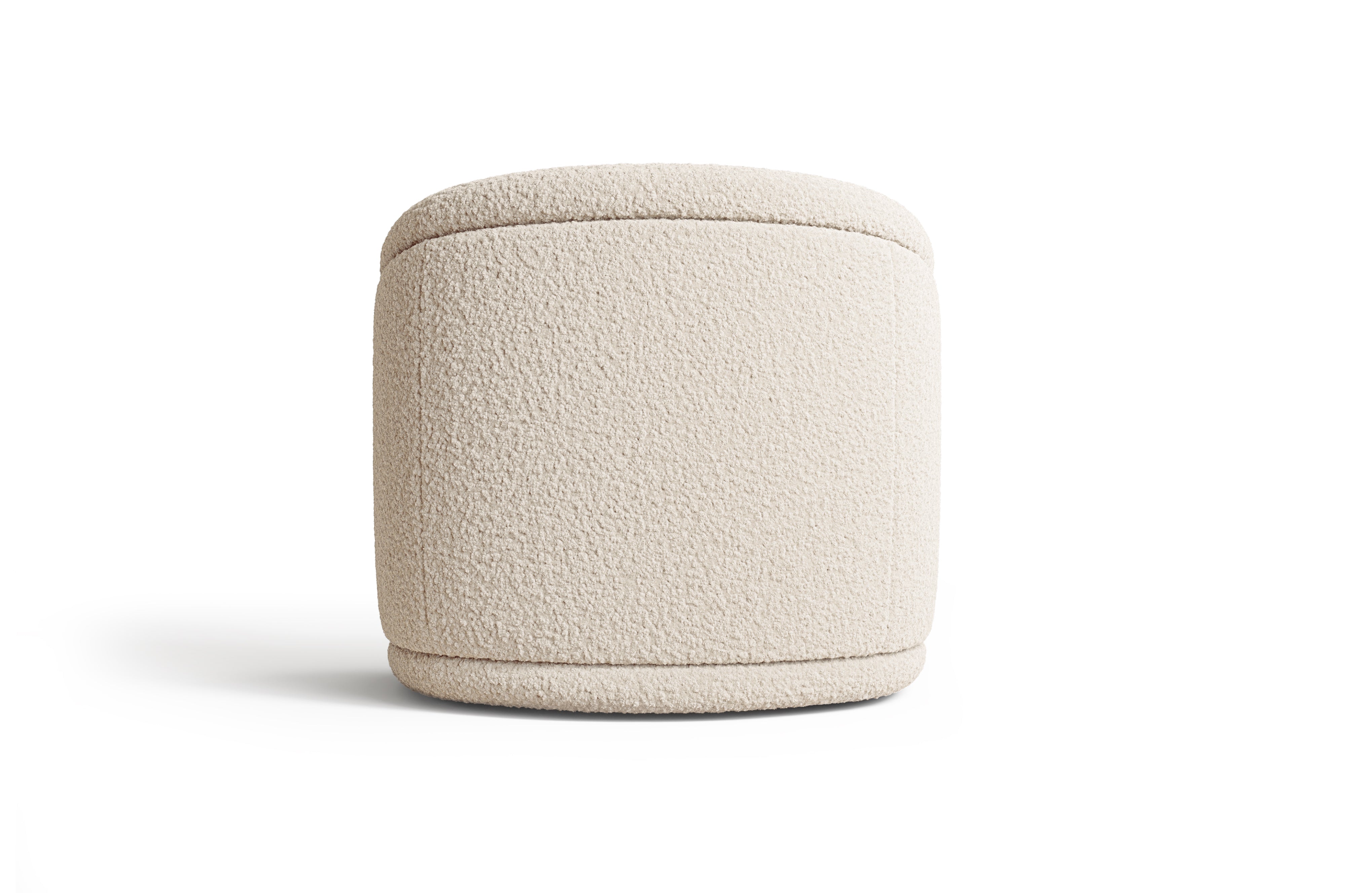 Auclair Bouclé Fabric 360° Swivel Chair