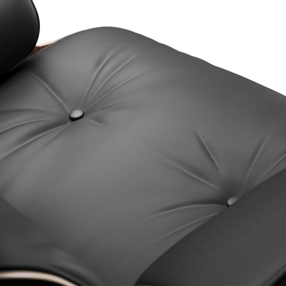 Aria Eames Replica Leather Lounge Chair & Ottoman