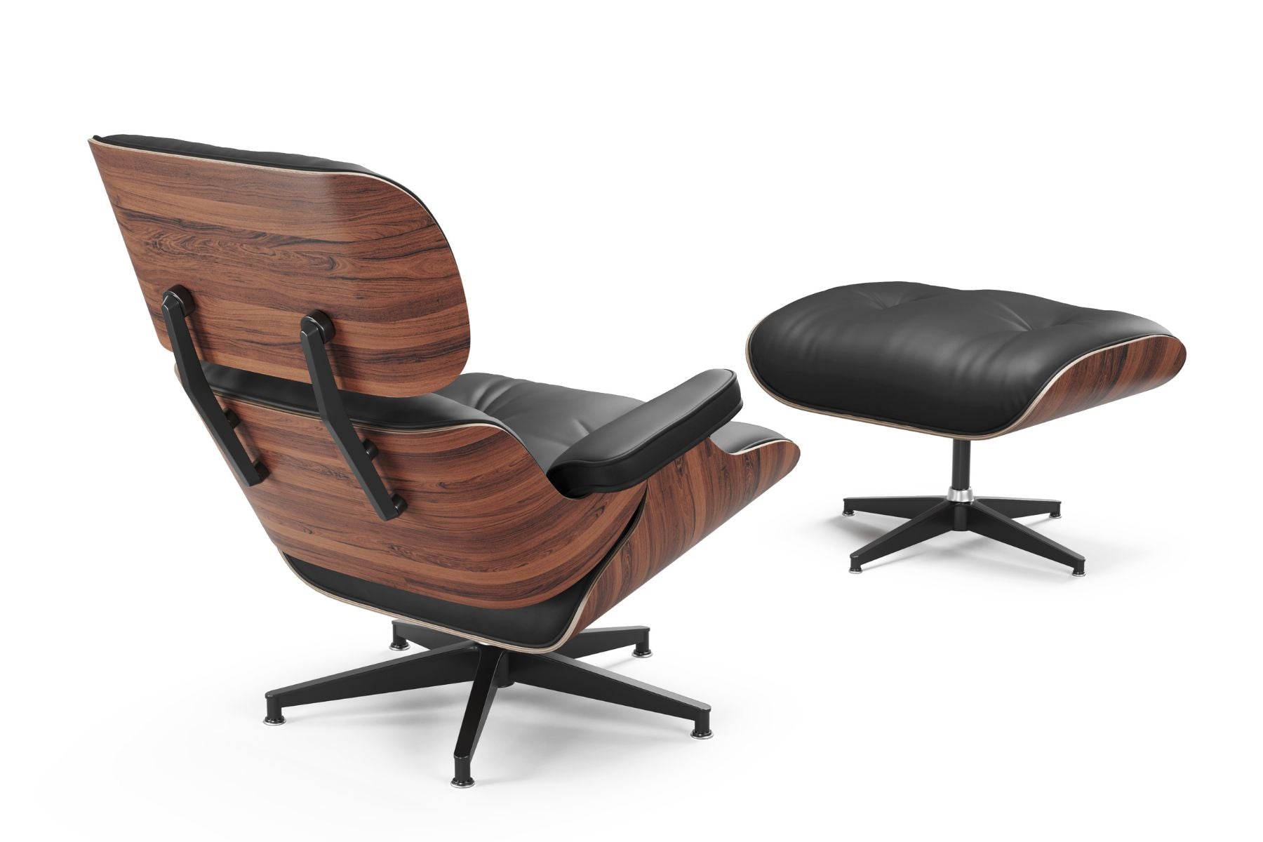 Aria Eames Replica Leather Lounge Chair & Ottoman
