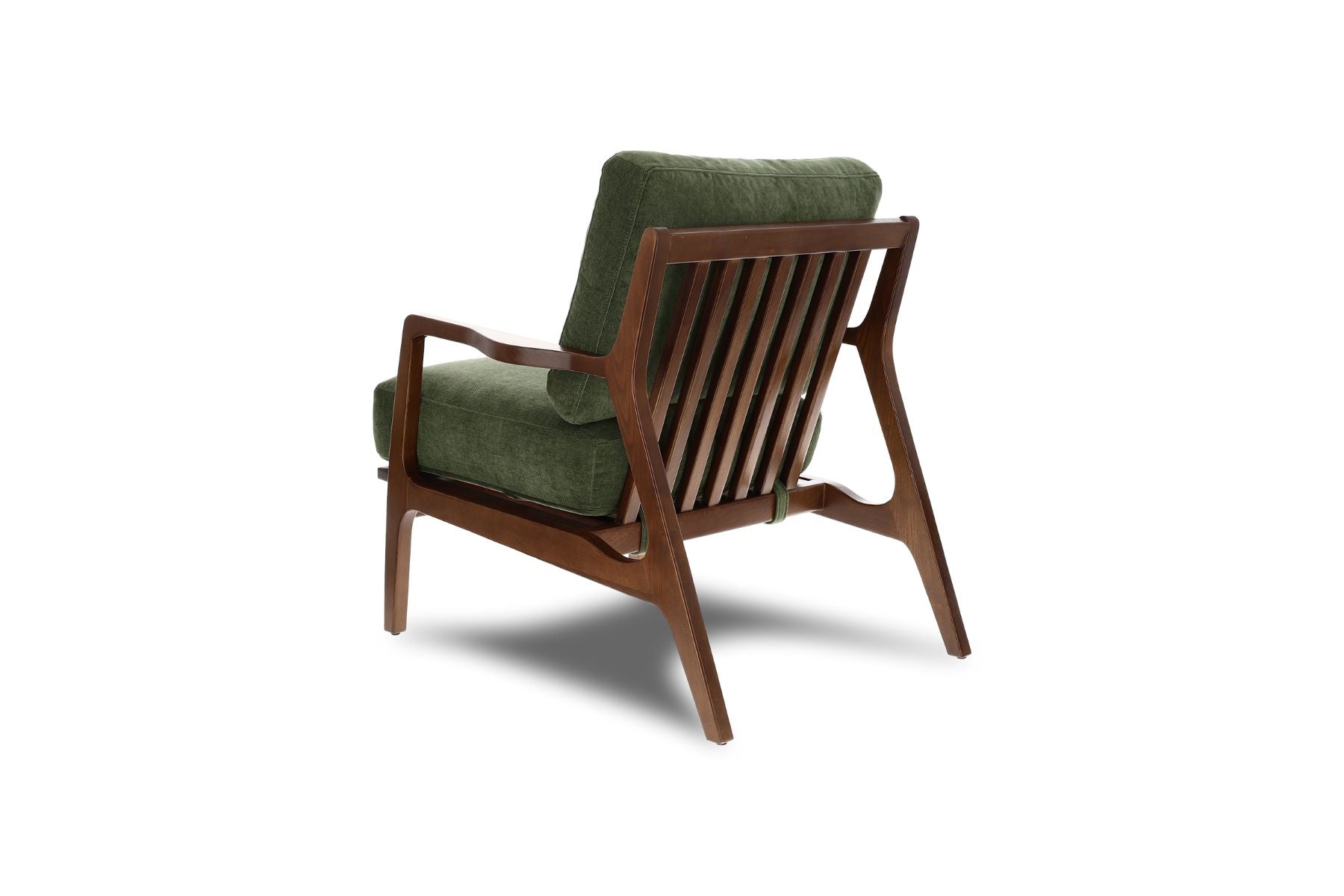Isode Solid Oak Wood Fabric Accent Chair with ComfortSoft™ Technology