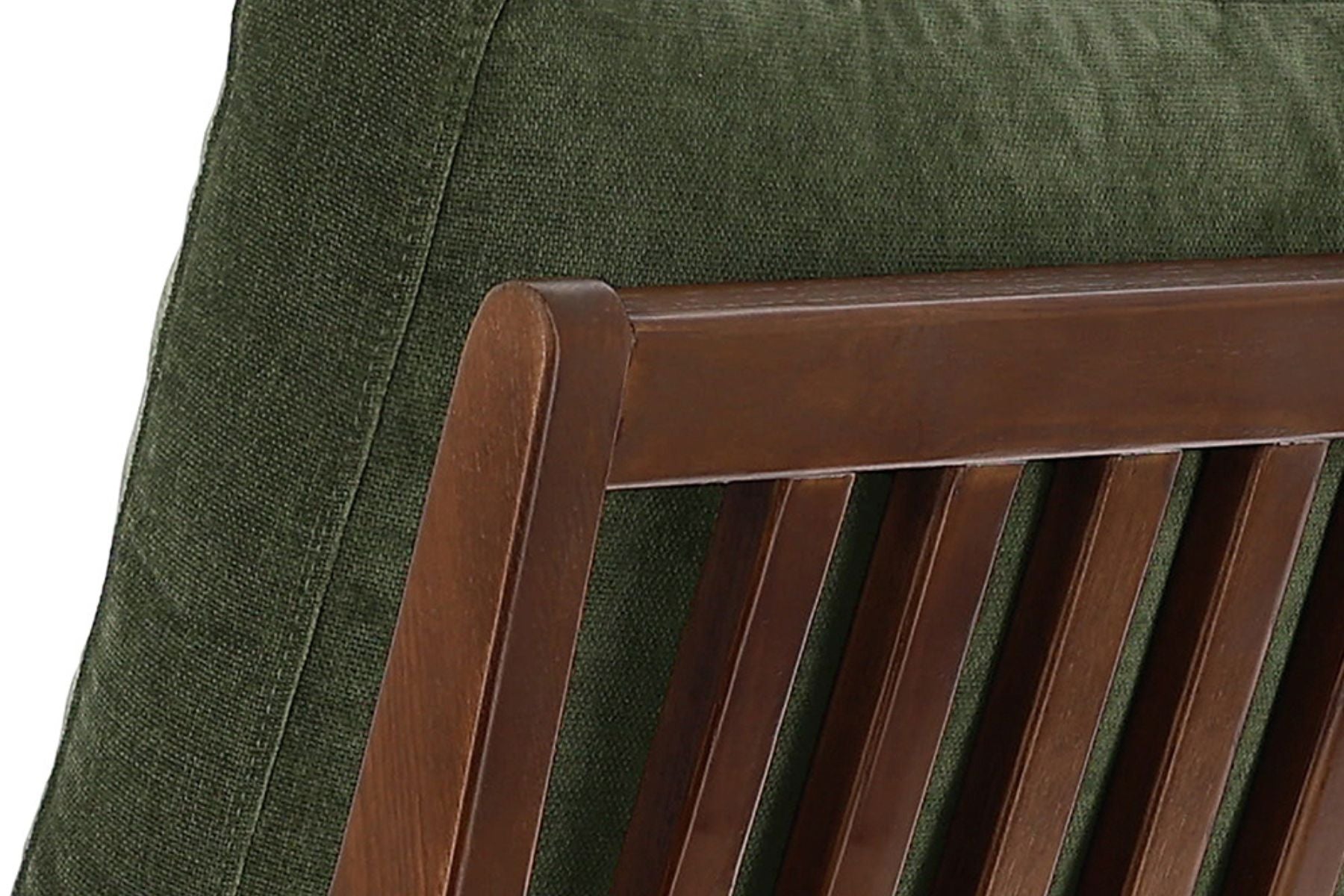 Isode Solid Oak Wood Fabric Accent Chair with ComfortSoft™ Technology