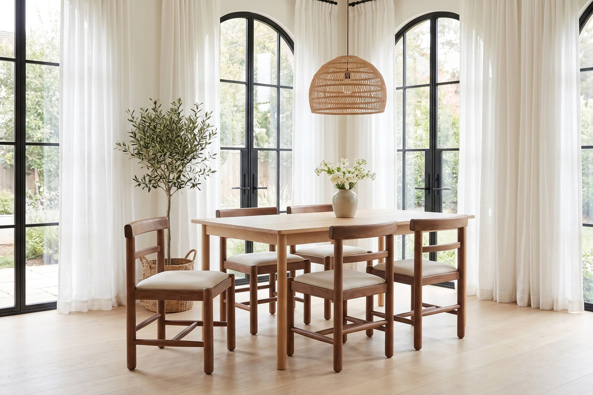 Albi Walnut Dining Chair in a room