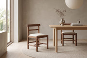 Albi Walnut Dining Chair in a living space