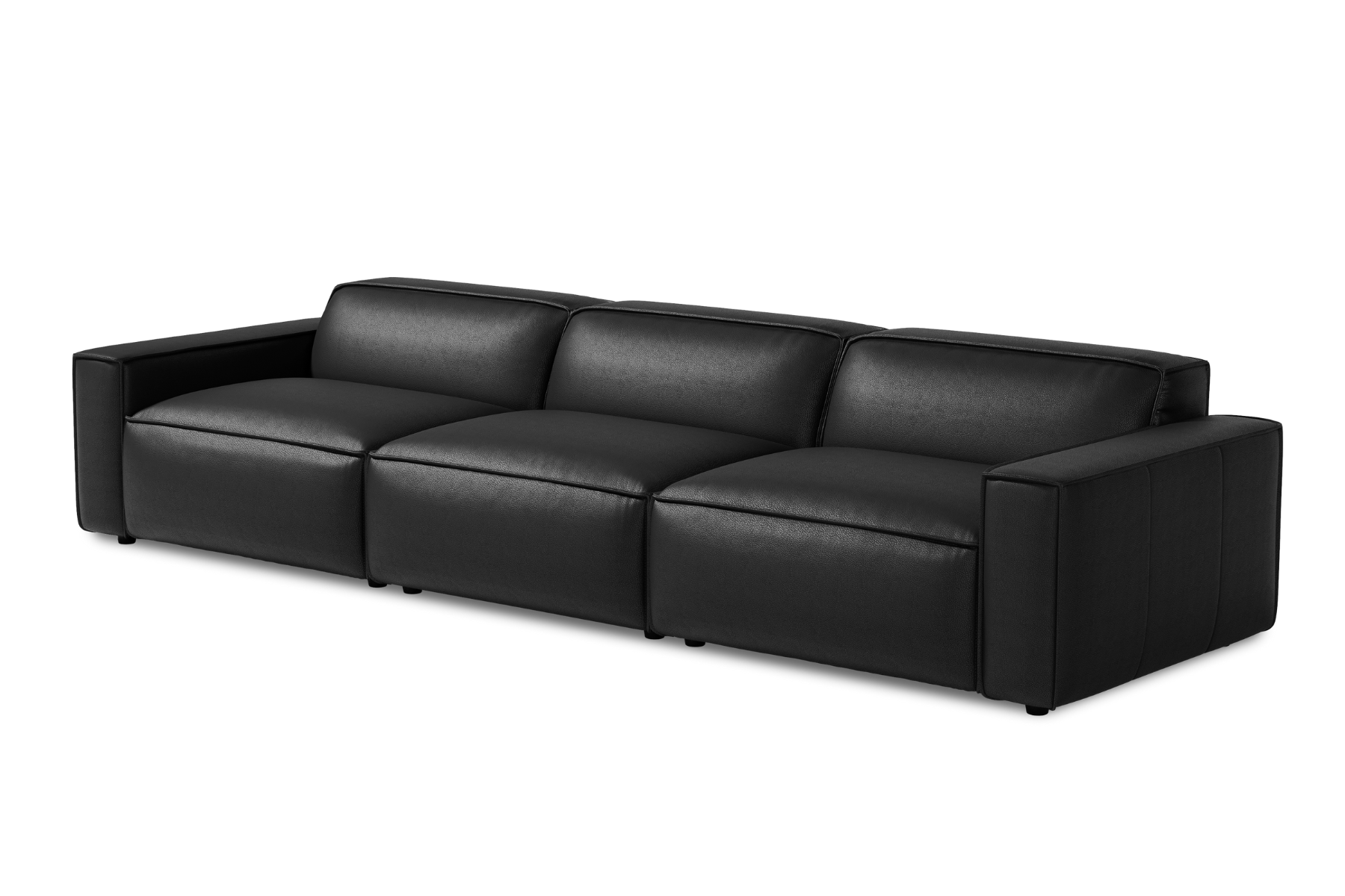 Allodi Full-aniline Leather Modular Sofa with feather-filled