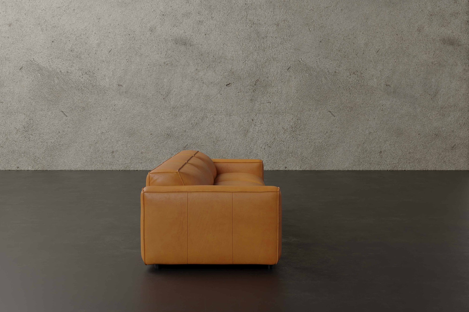 Allodi Full-aniline Leather Modular Sofa with feather-filled