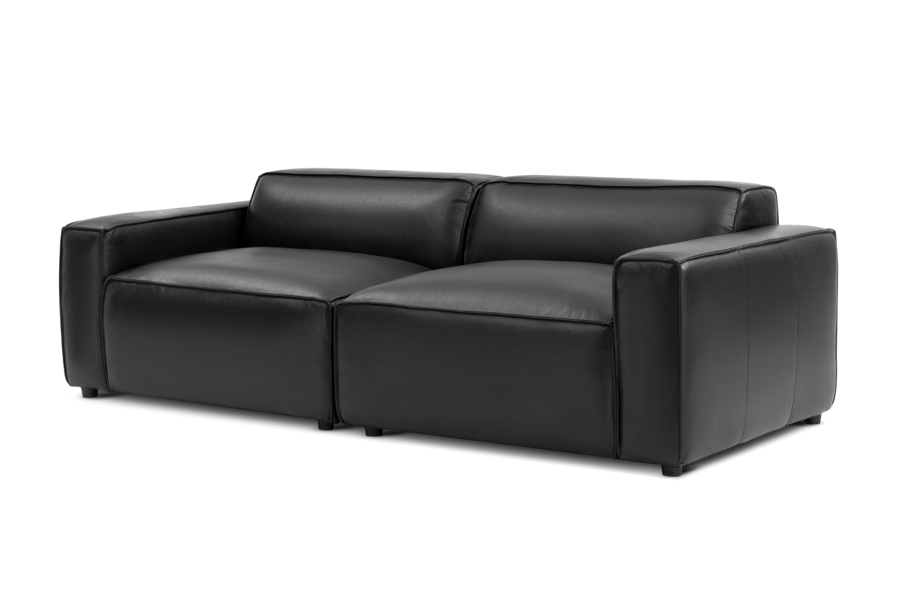 Allodi Full-aniline Leather Modular Sofa with feather-filled