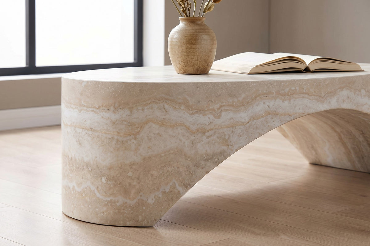 Travertine Look, Up Close