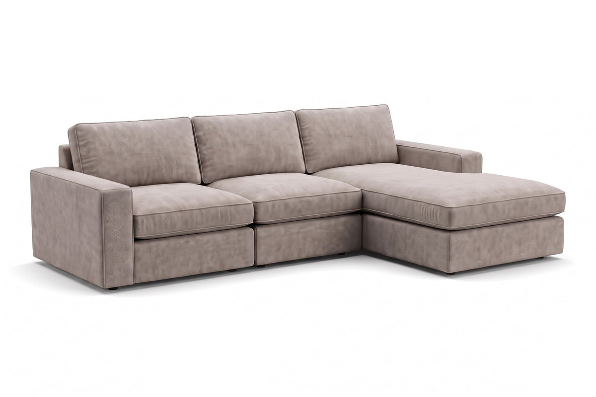 Annecy 112" Modular L-Shaped Sectional – Performance Chenille, Deep Seat