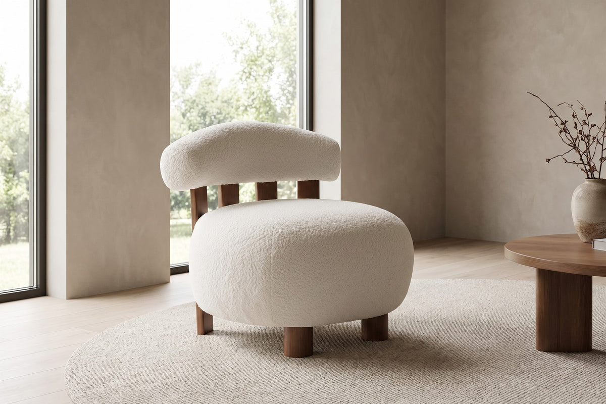 Anouk Bouclé Slipper Chair