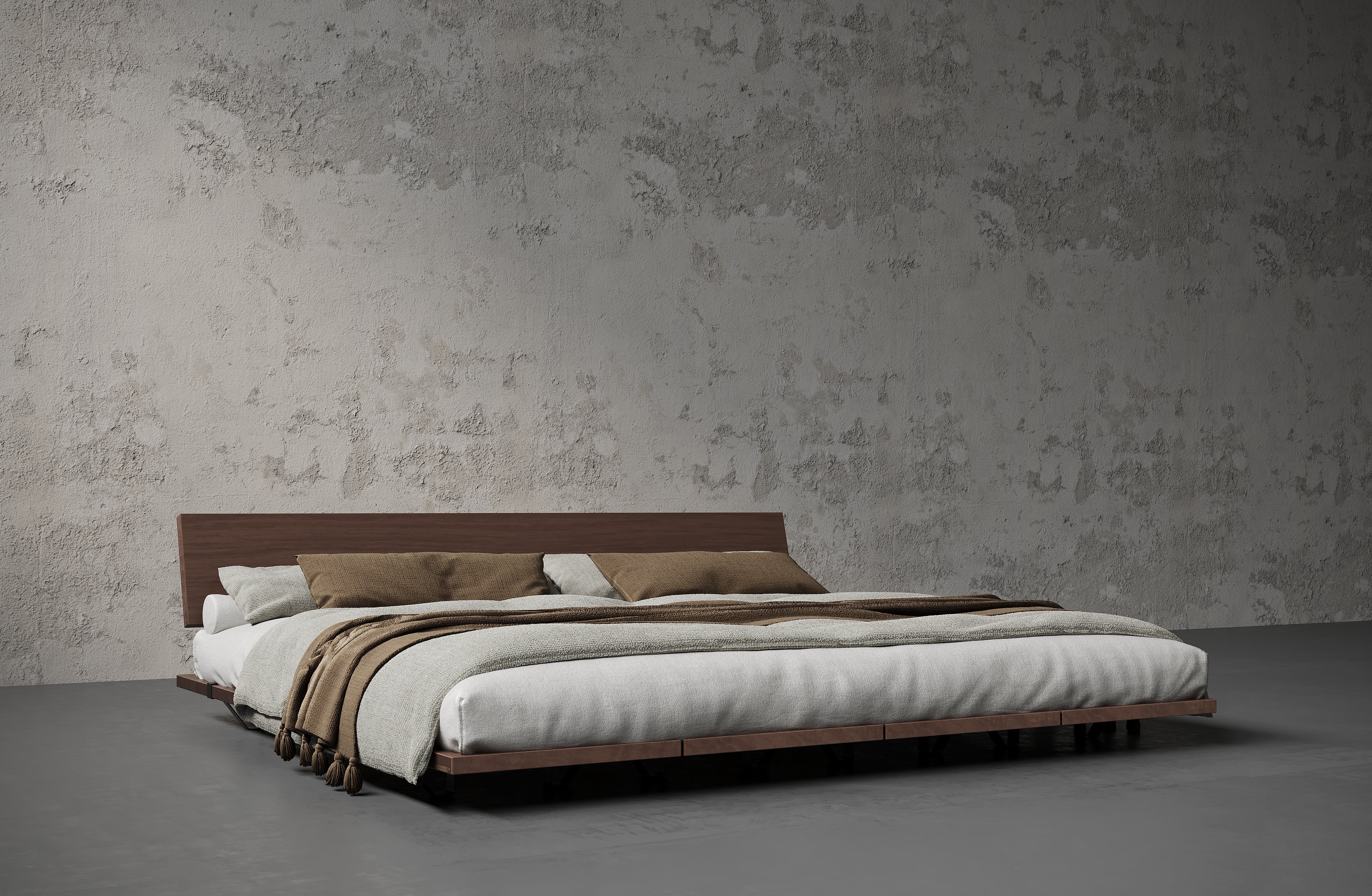 Leroy Solid Wood Bed Frame - King & Queen Size Bedframe