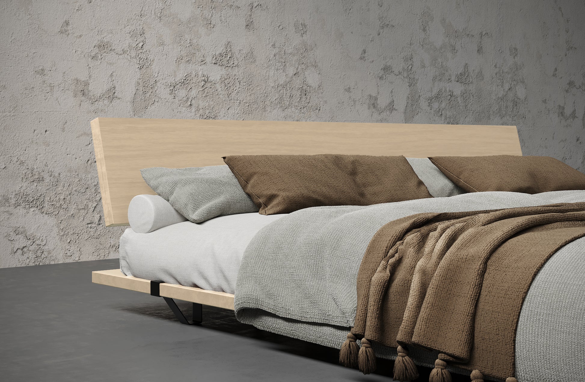 Leroy Solid Wood Bed Frame - King & Queen Size Bedframe