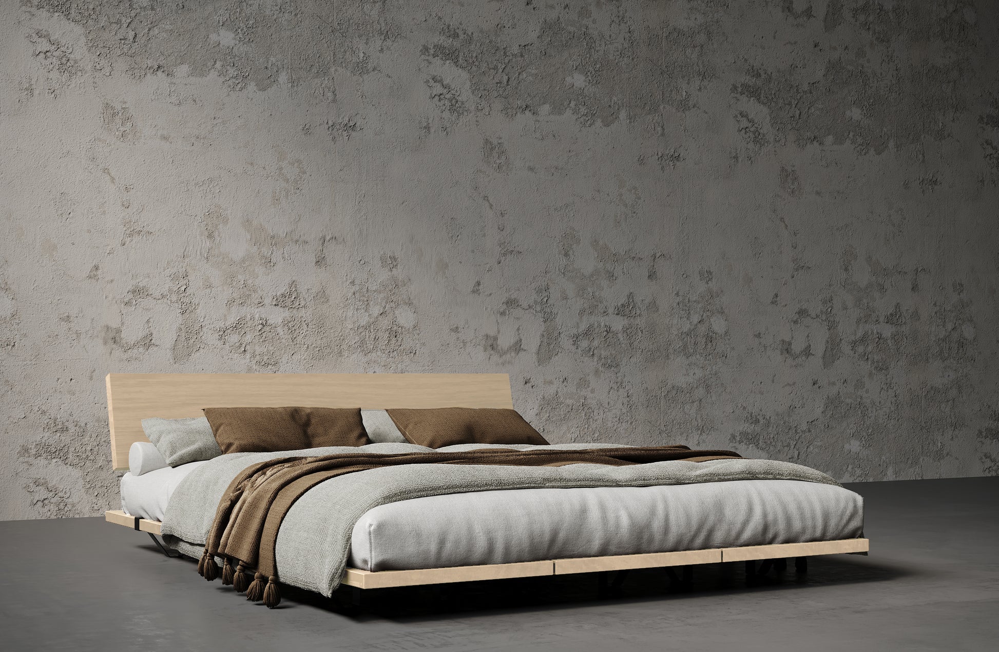 Leroy Solid Wood Bed Frame - King & Queen Size Bedframe